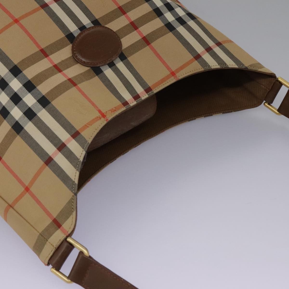 Burberry Burberry Nova Check Shoulder Bag Canvas Beige Size ONE SIZE - 6 Thumbnail