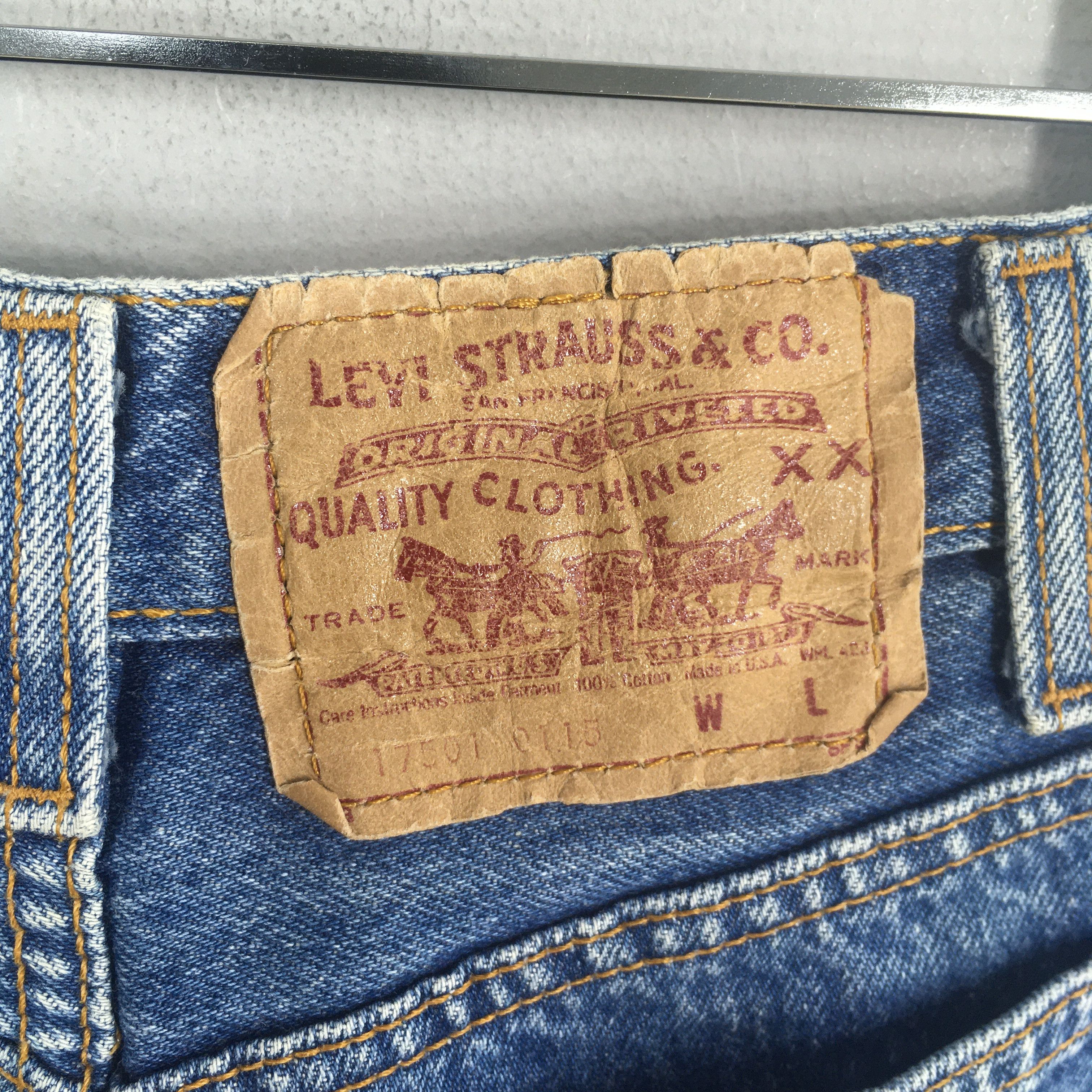 Levi's Size 23x27 Vintage 80s Levi's 501 Faded Blue Jeans S582 Size 23" - 13 Thumbnail