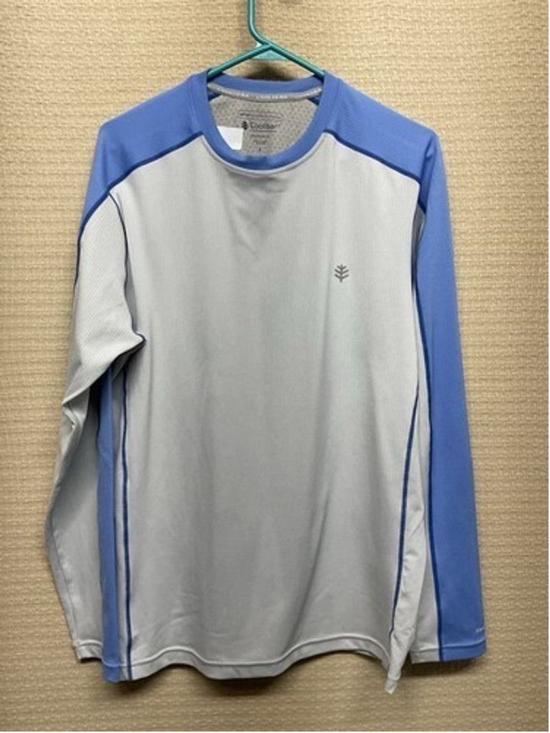 Other Coolibar Blue UPF 50+ Long Sleeve Hiking T-Shirt Top Men L Size US L / EU 52-54 / 3 - 7 Thumbnail