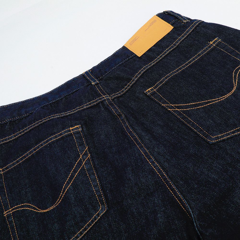 Jean Men's high street simple casual loose wide-leg denim shorts Size US 32 / EU 48 - 6 Thumbnail
