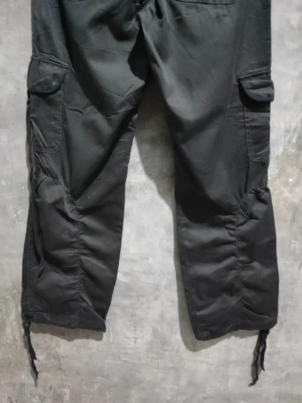 Japanese Brand Mari Posa Black Cargo Pants Size US 30 / EU 46 - 6 Thumbnail