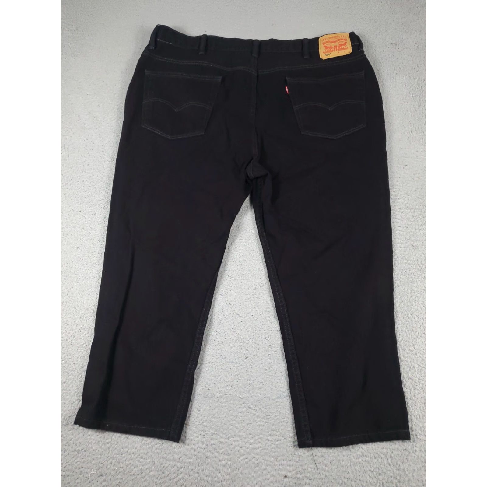 Levi's Levis 550 Jeans Mens 43x25 Black Straight Leg Cotton Denim Pants Mens Size US 43 - 6 Thumbnail