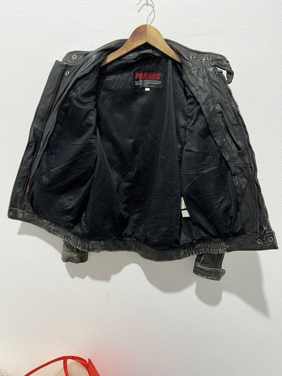 Genuine Leather Vintage Plicana Motorcycle Jacket Size US L / EU 52-54 / 3 - 4 Thumbnail