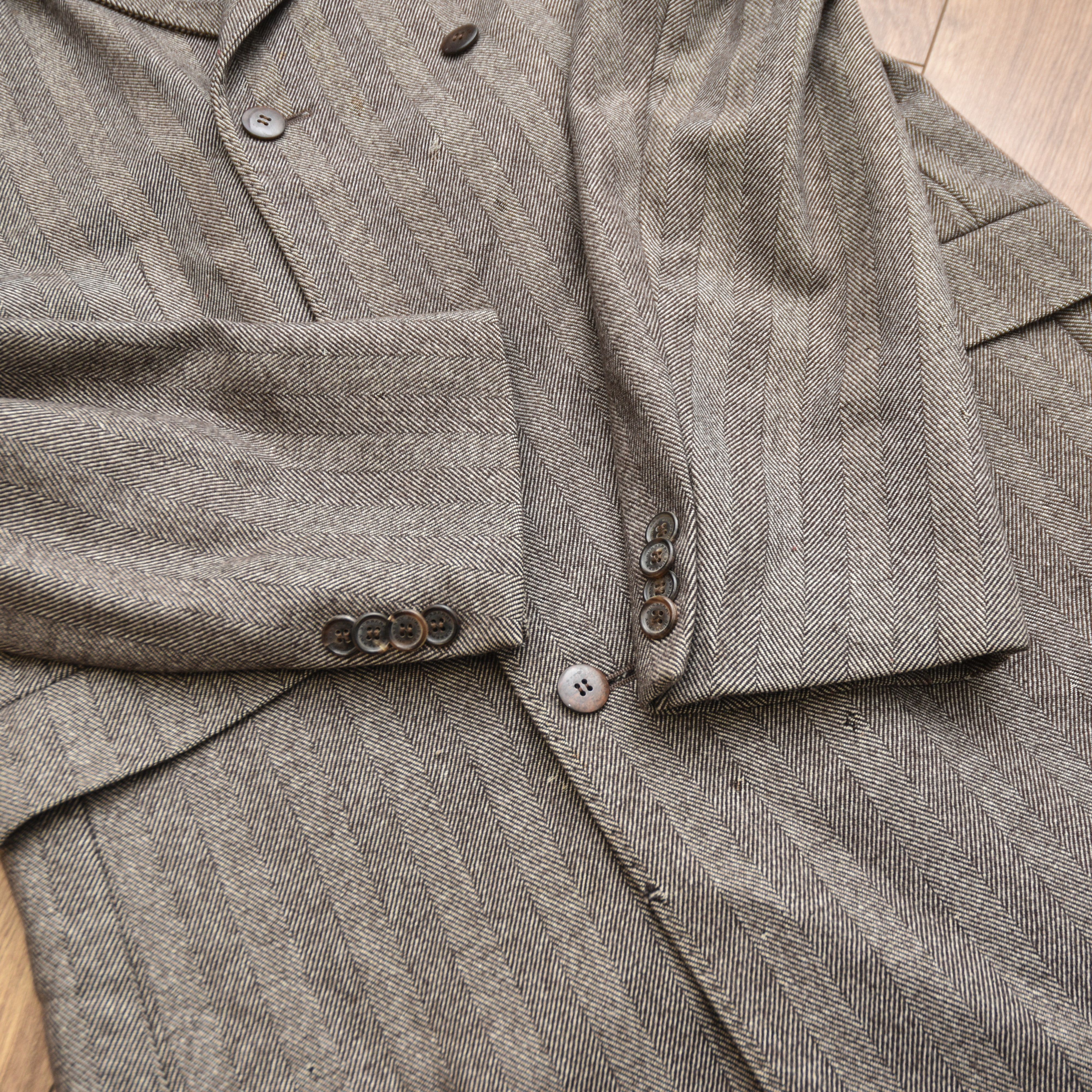 Burberry Burberry Herringbone Overcoat Grey Double Breasted Old Money Size US XXL / EU 58 / 5 - 11 Thumbnail