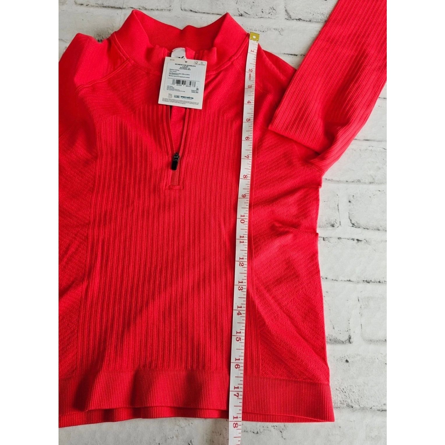 Other DSG Momentum 1/4 Zip Seamless Long Sleeve Top Red Size XS Size XS / US 0-2 / IT 36-38 - 5 Thumbnail