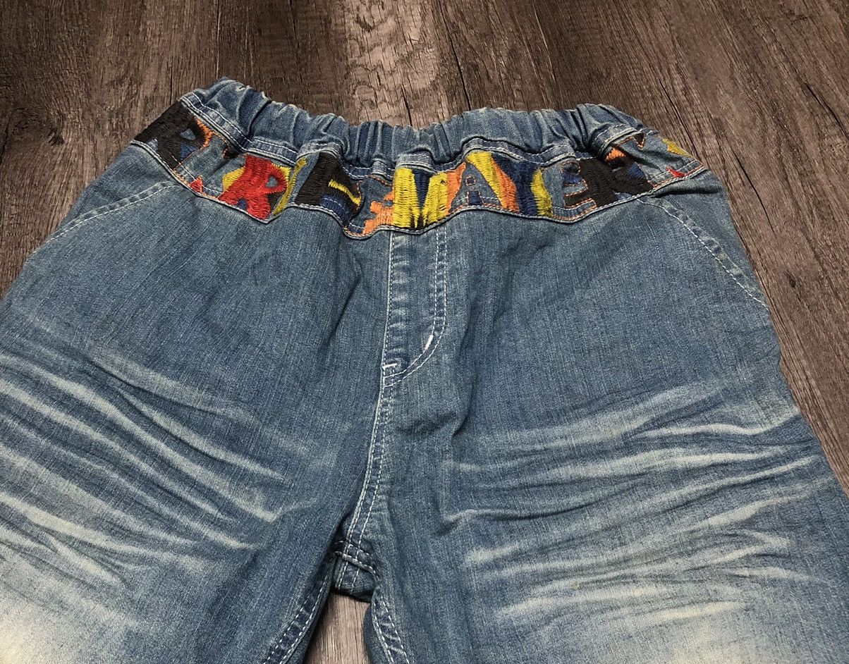 Designer Vintage Kriff Mayer Sport Wear Jeans Patchwork Design Size 34" / US 12 / IT 48 - 5 Thumbnail