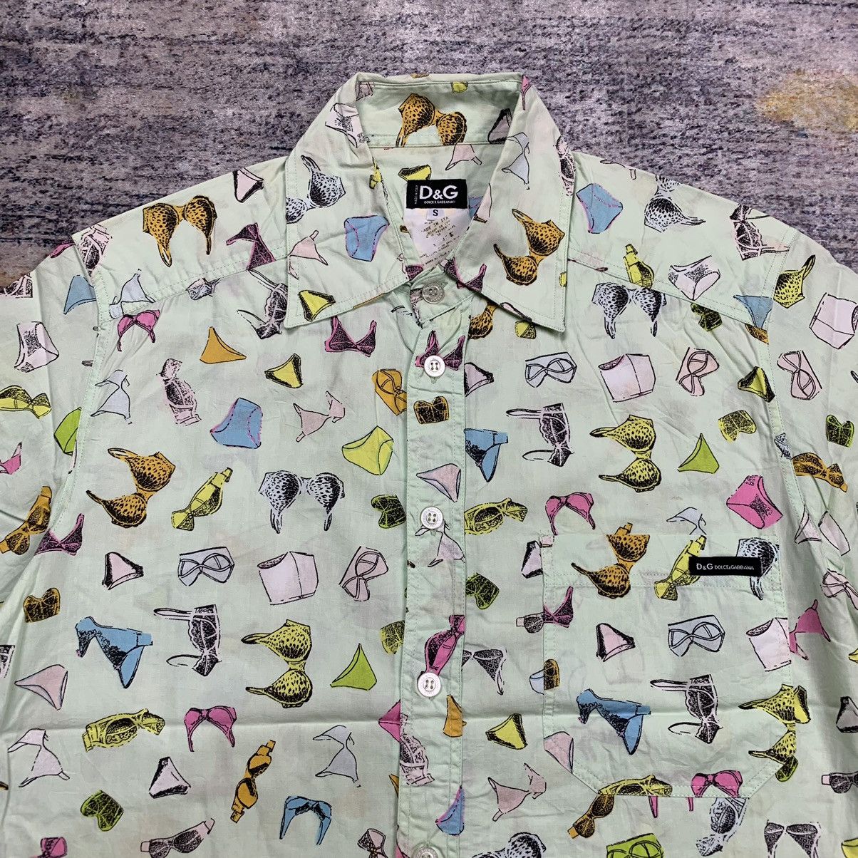 Dolce & Gabbana Vintage dolce gabbana all over print button up shirt Size US S / EU 44-46 / 1 - 3 Thumbnail