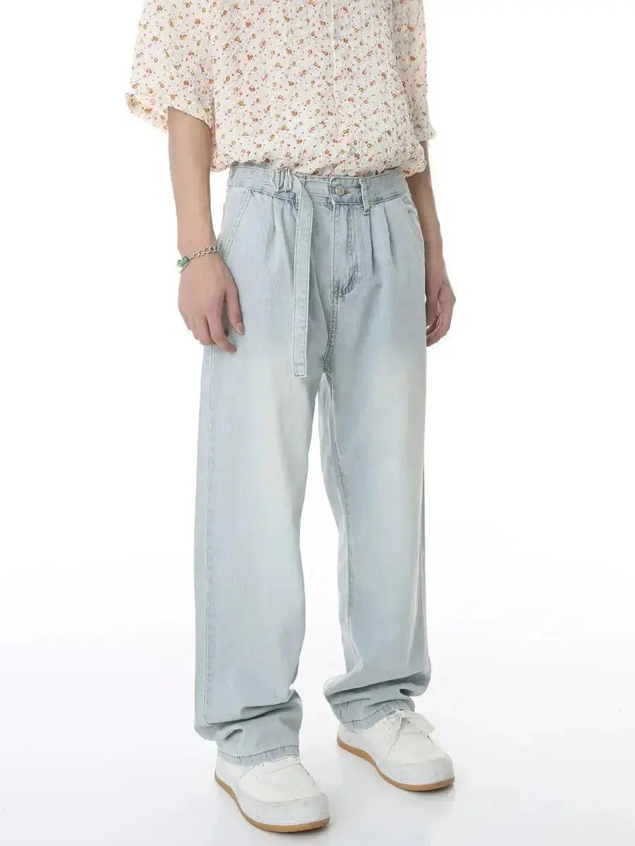 Japanese Brand Retro loose high street wide leg jeans Size US 32 / EU 48 - 1 Thumbnail