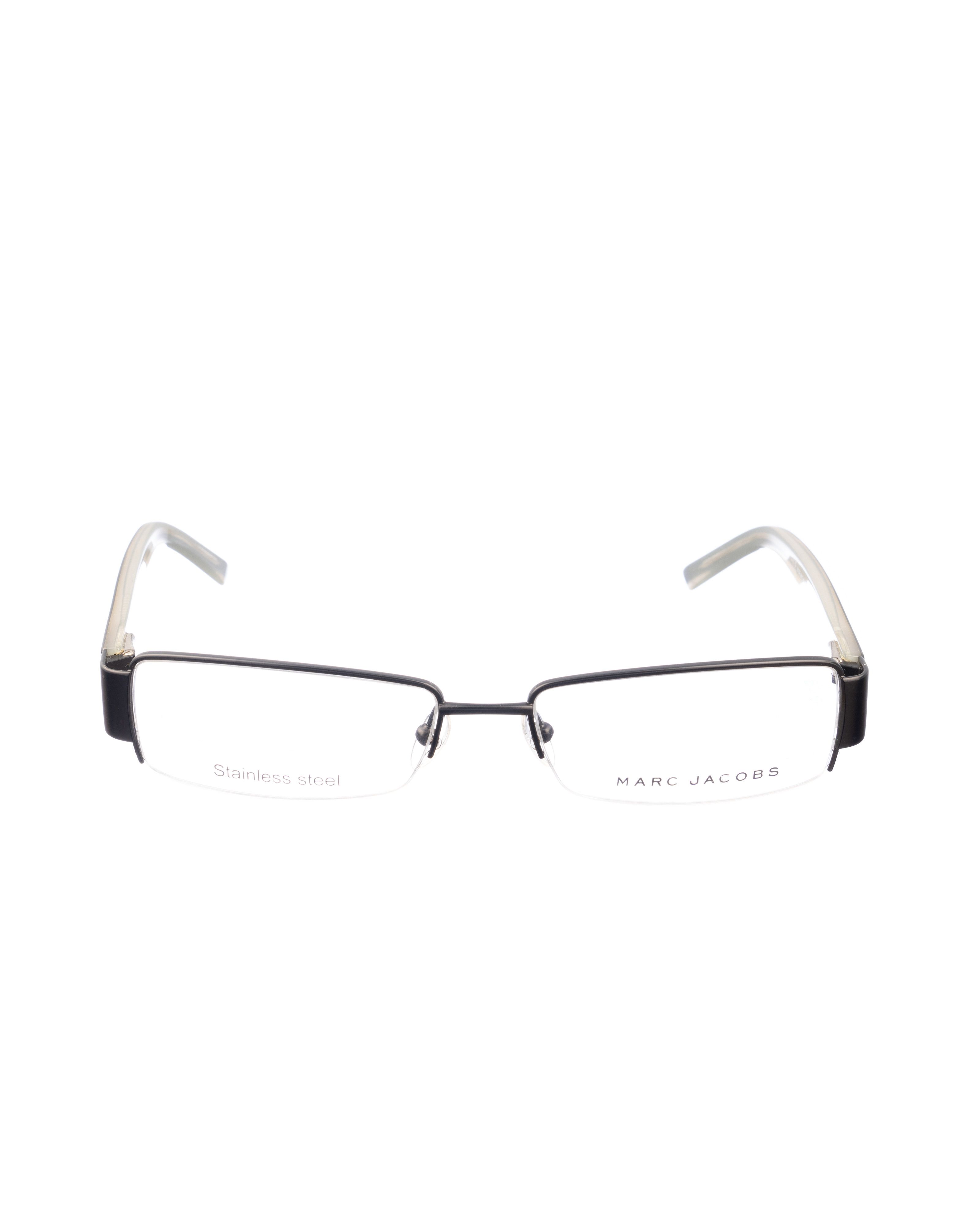 Marc Jacobs Marc Jacobs 00s Black and Transparent Half-Rim Glasses Size ONE SIZE - 1 Thumbnail