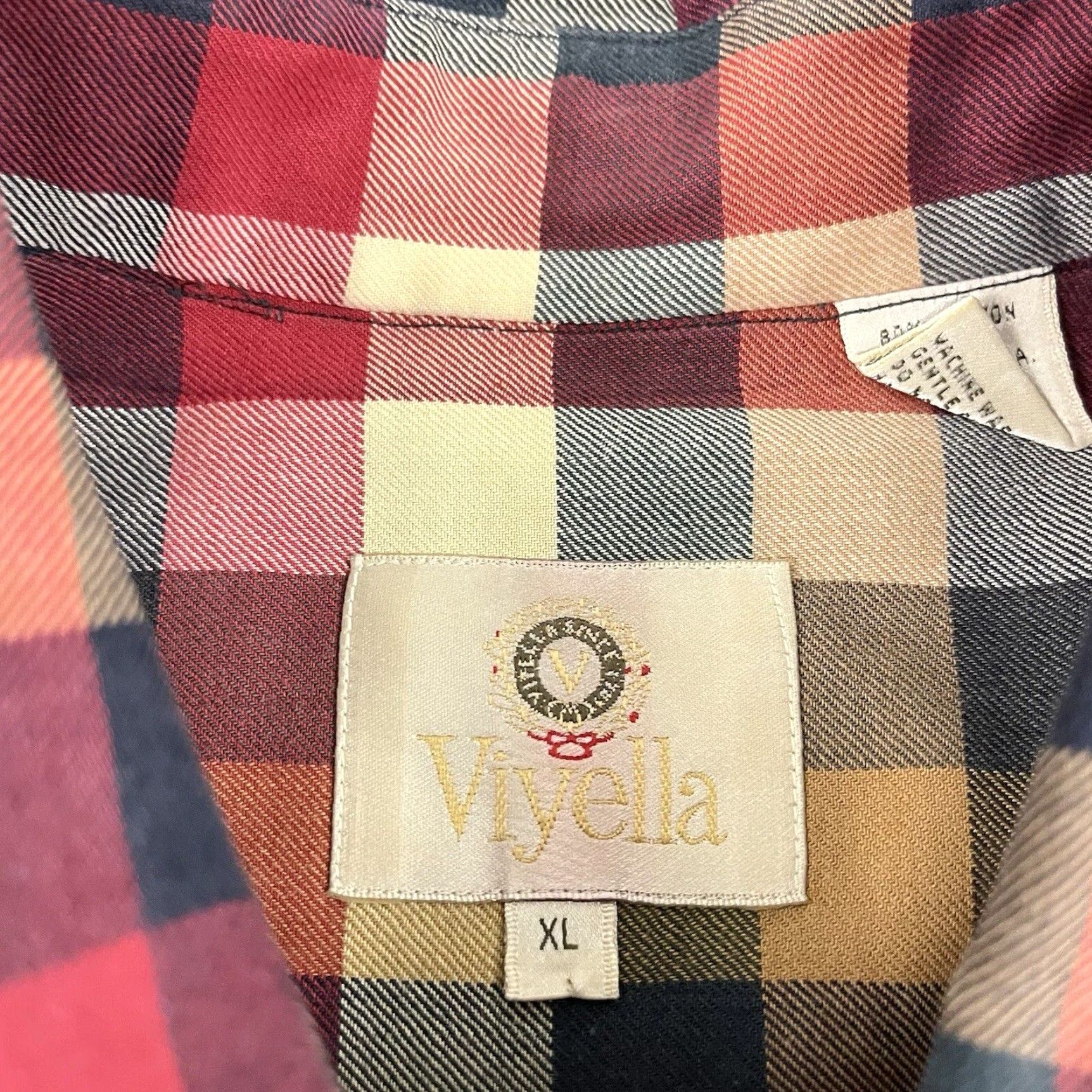 Vintage VINTAGE VIYELLA Shirt Mens XL Multi Plaid Wool Blend Button-Down Long Sleeve - Casual, Business, Workwear - Fall Winter Per United States (Wait) Size US XL / EU 56 / 4 - 2 Thumbnail