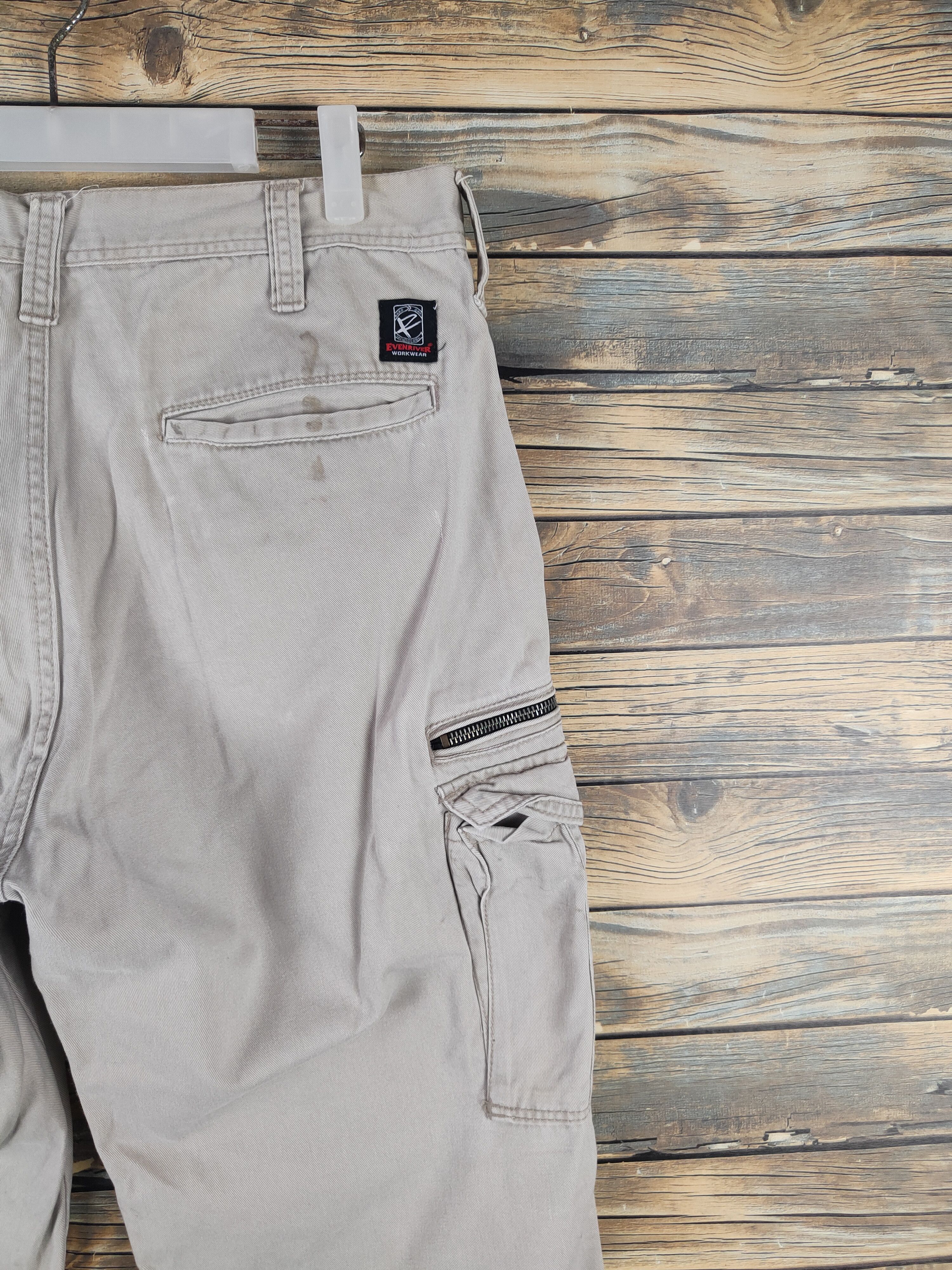 Japanese Brand DL Evenriver Gray Multipocket Cargo Pants #sp46-262T Size US 32 / EU 48 - 11 Thumbnail
