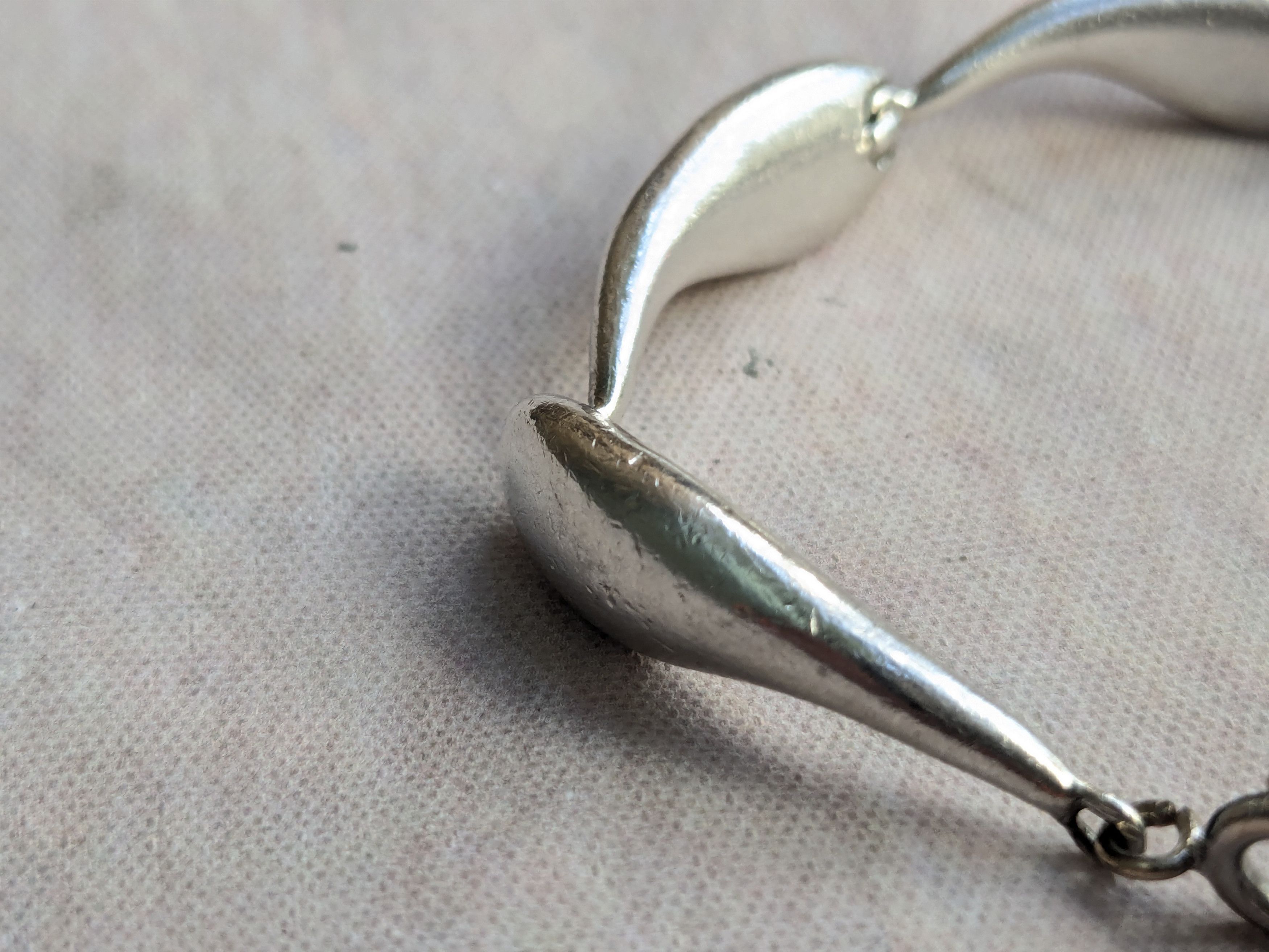 Jewelry Vintage Sterling Silver Bracelet E.Schiff Whale Modern Avant Size ONE SIZE - 3 Thumbnail