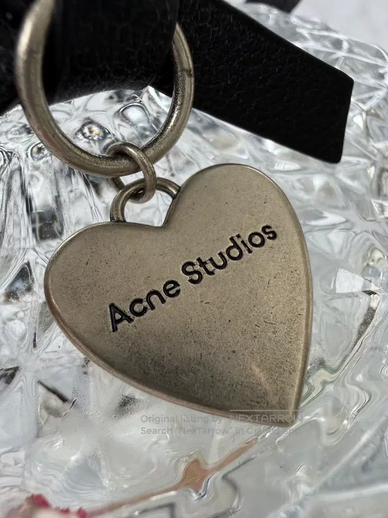 Acne Studios Acne Studios Leather Necklace with Heart Pendant Size ONE SIZE - 7 Thumbnail