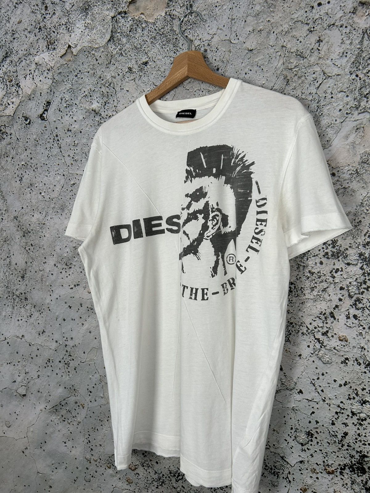 Diesel Vintage Diesel Punk Graphic Tee Y2K 00s Grunge Rock Size US XL / EU 56 / 4 - 2 Thumbnail