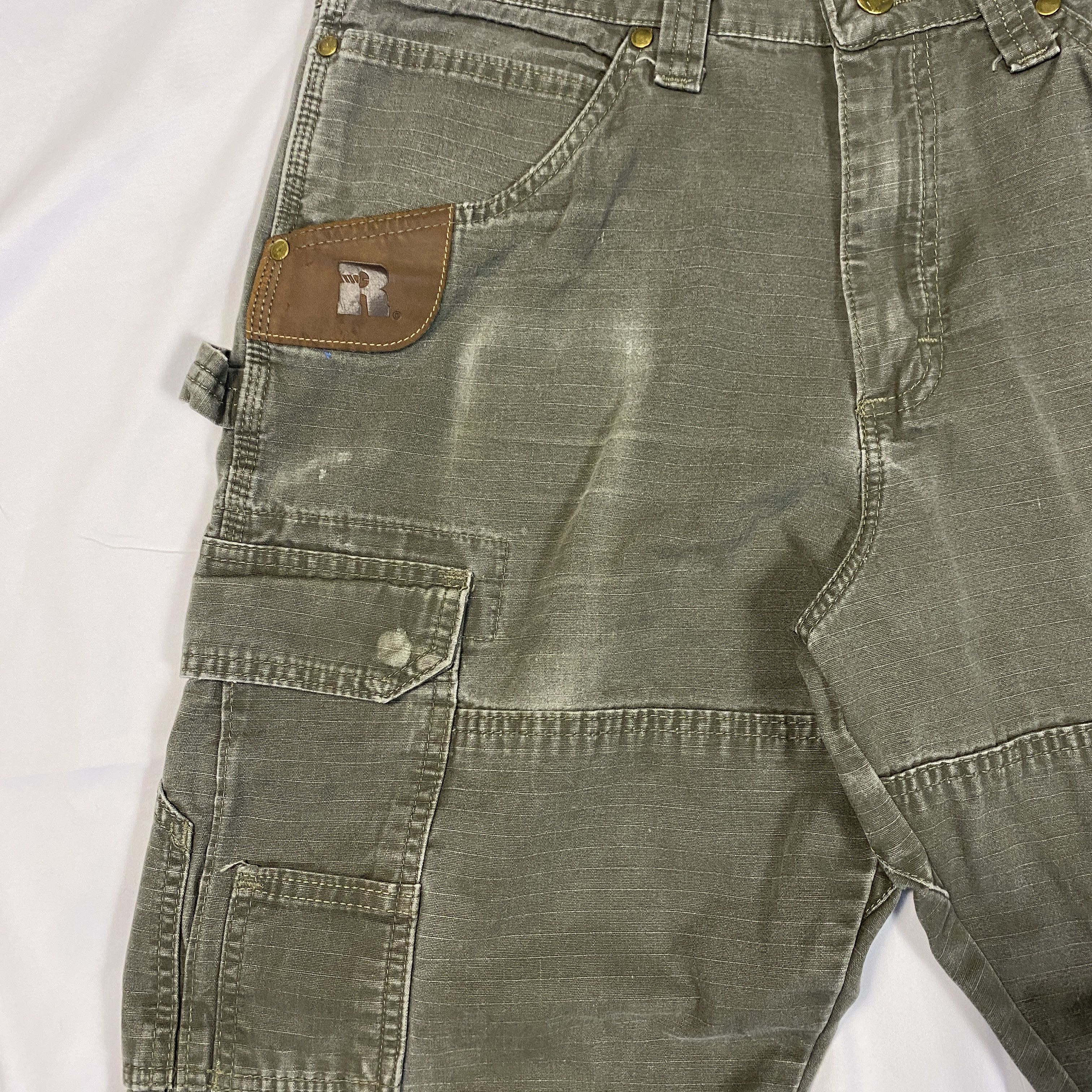 Wrangler Wrangler Riggs Workwear Carpenter Cargo Green Pants 34x30 Size US 34 / EU 50 - 4 Thumbnail