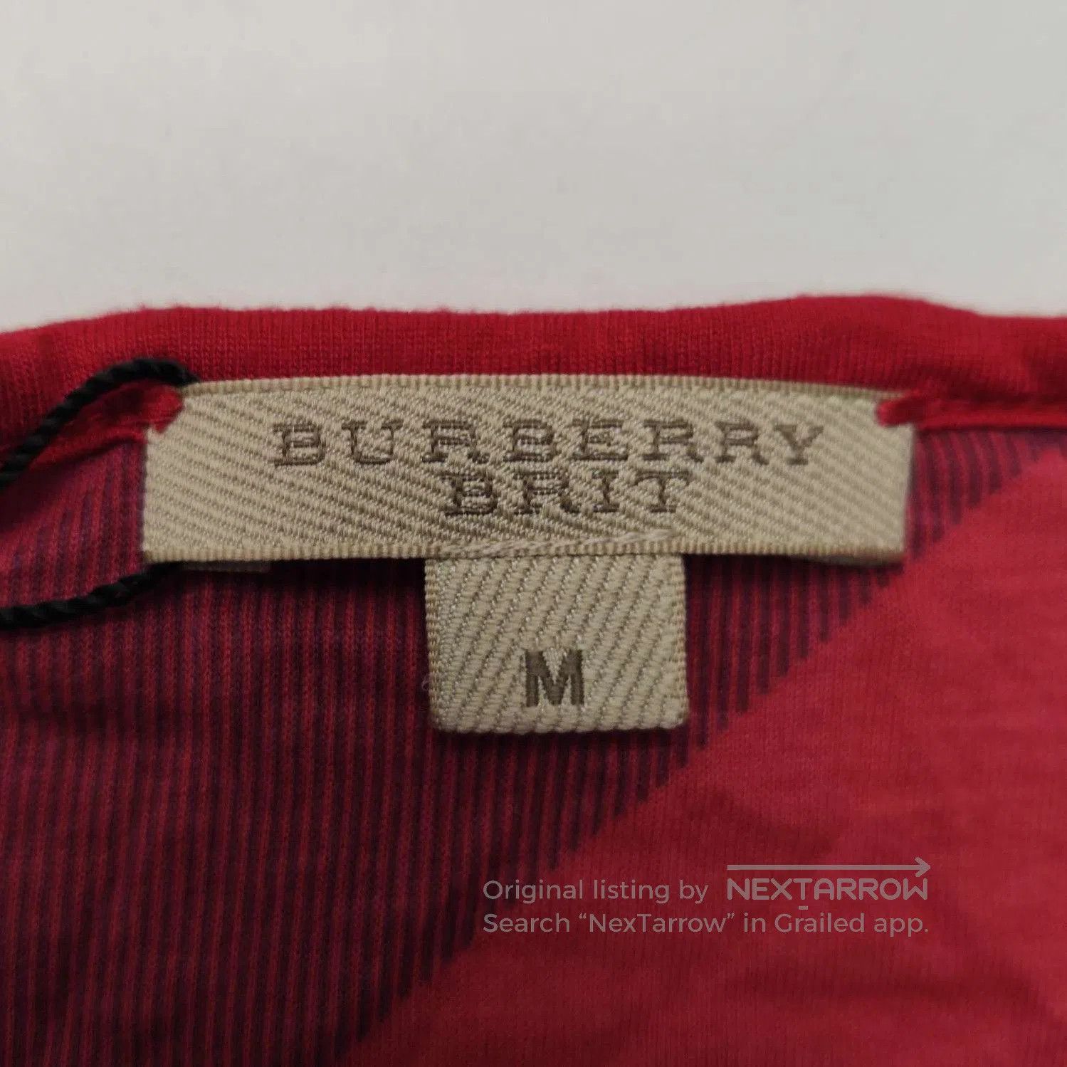 Burberry Burberry Brit Red Scoop Neck Tee Shirt . Size US M / EU 48-50 / 2 - 4 Thumbnail