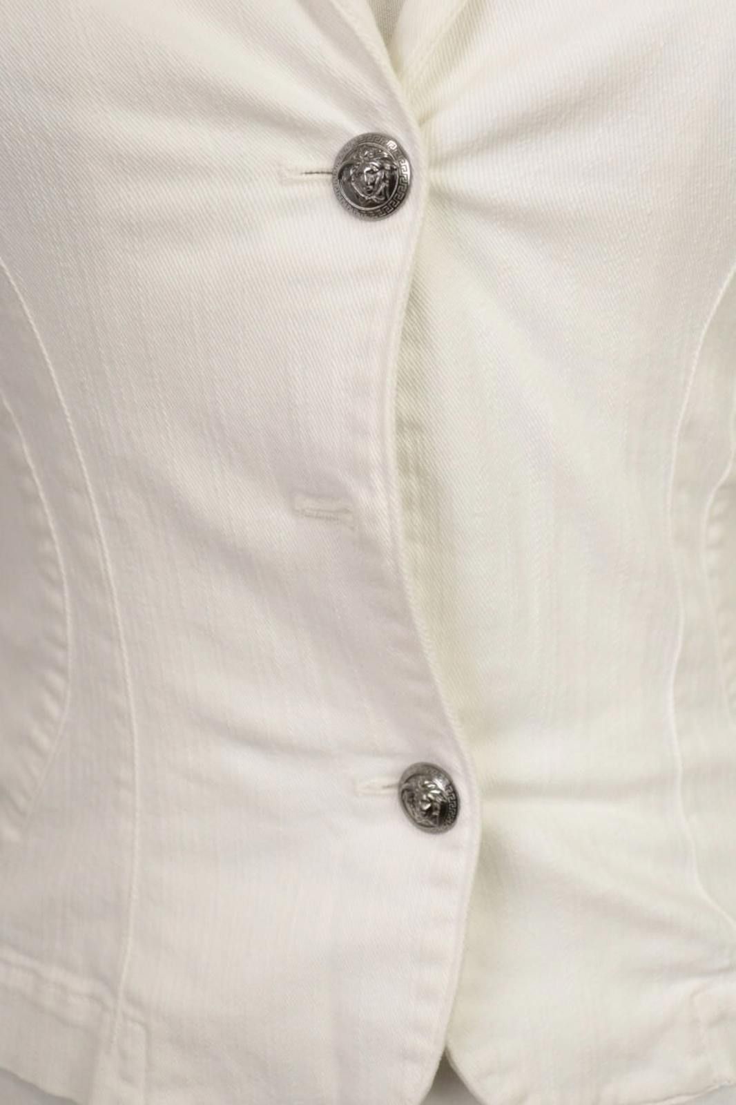 Versace Versace Jeans Couture White Two Blazer Jacket Size 26 / 40 Size 4XL / US 24-26 - 5 Thumbnail