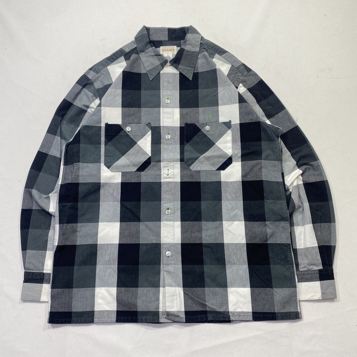 Beams Japan Beams Japan Vintage Plaid Shirt Size US L / EU 52-54 / 3 - 1 Thumbnail