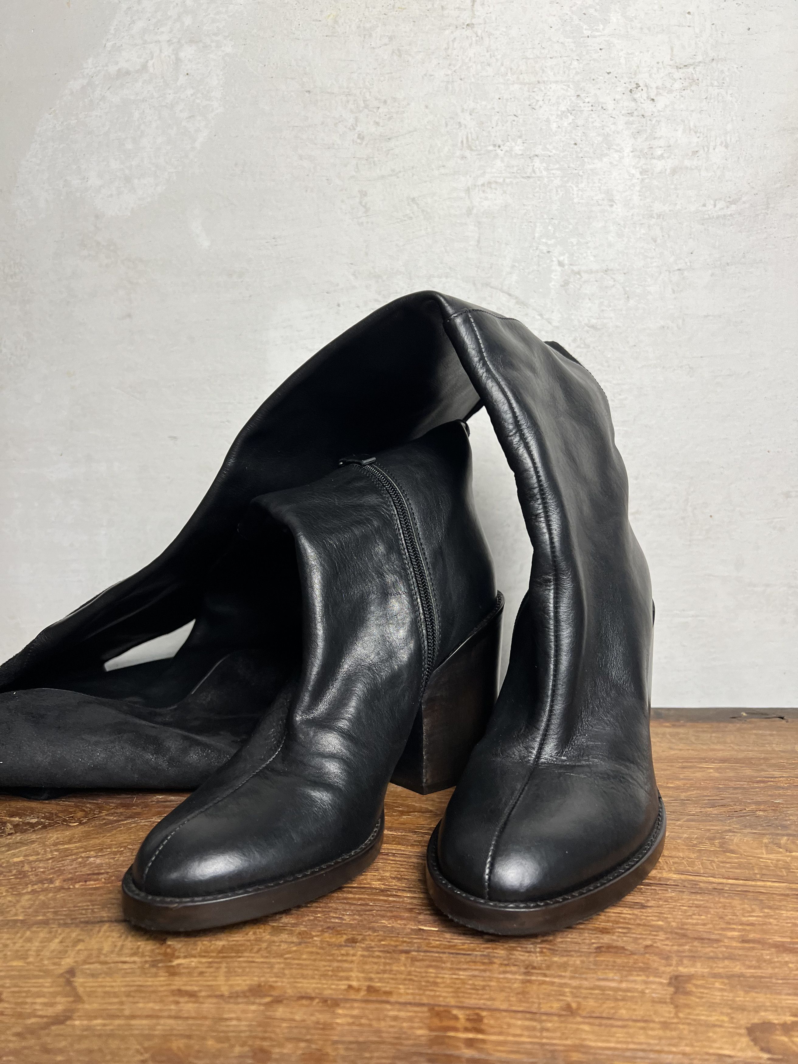 Haider Ackermann Haider Ackermann FW13 High Knee Deer Leather Boots Size US 9 / IT 39 - 6 Thumbnail