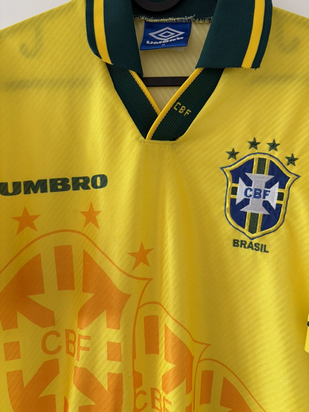 Brazil umbro 1996 domowa Vintage — zdjęcie 2