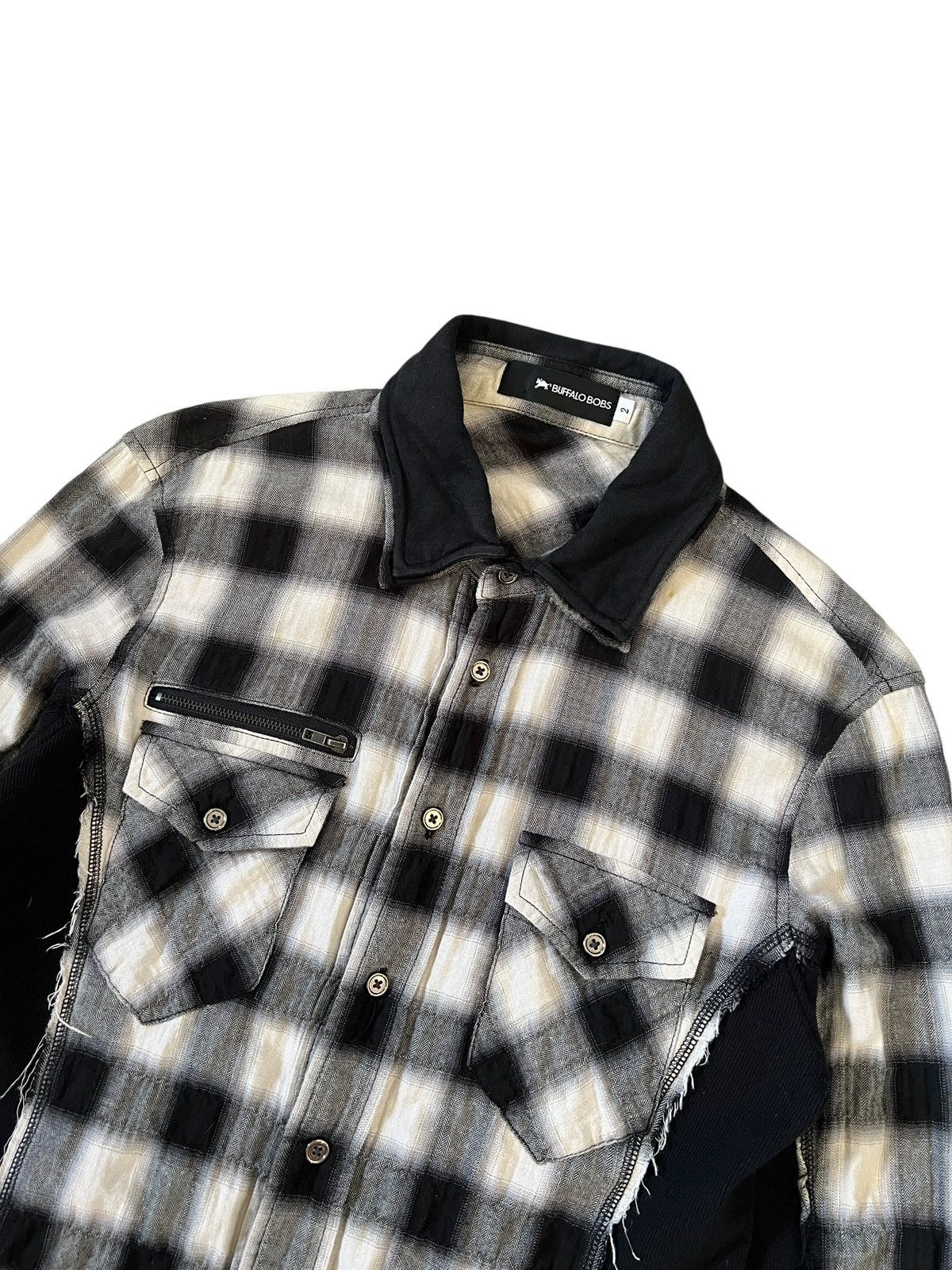 BUFFALO BOBS Buffalo Bobs 🇯🇵 Shadow Plaid Hybrid Button Up Shirt Size US S / EU 44-46 / 1 - 3 Thumbnail