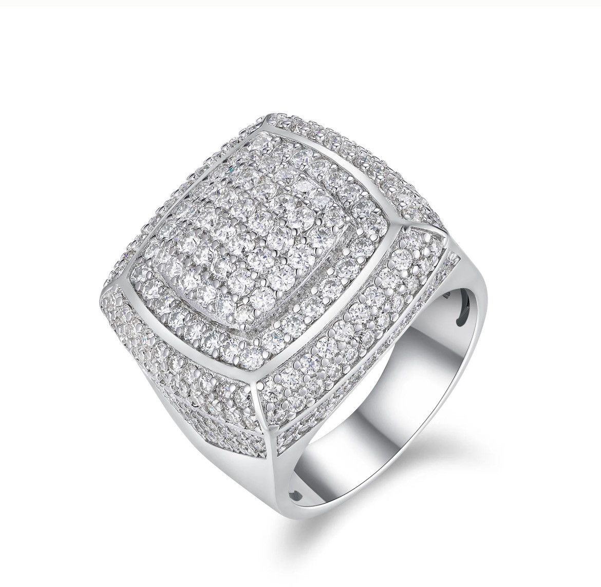 Other Moissanite D/VVS1 Iced-Out Baguette Men’s Ring Size 8 Size ONE SIZE - 2 Thumbnail