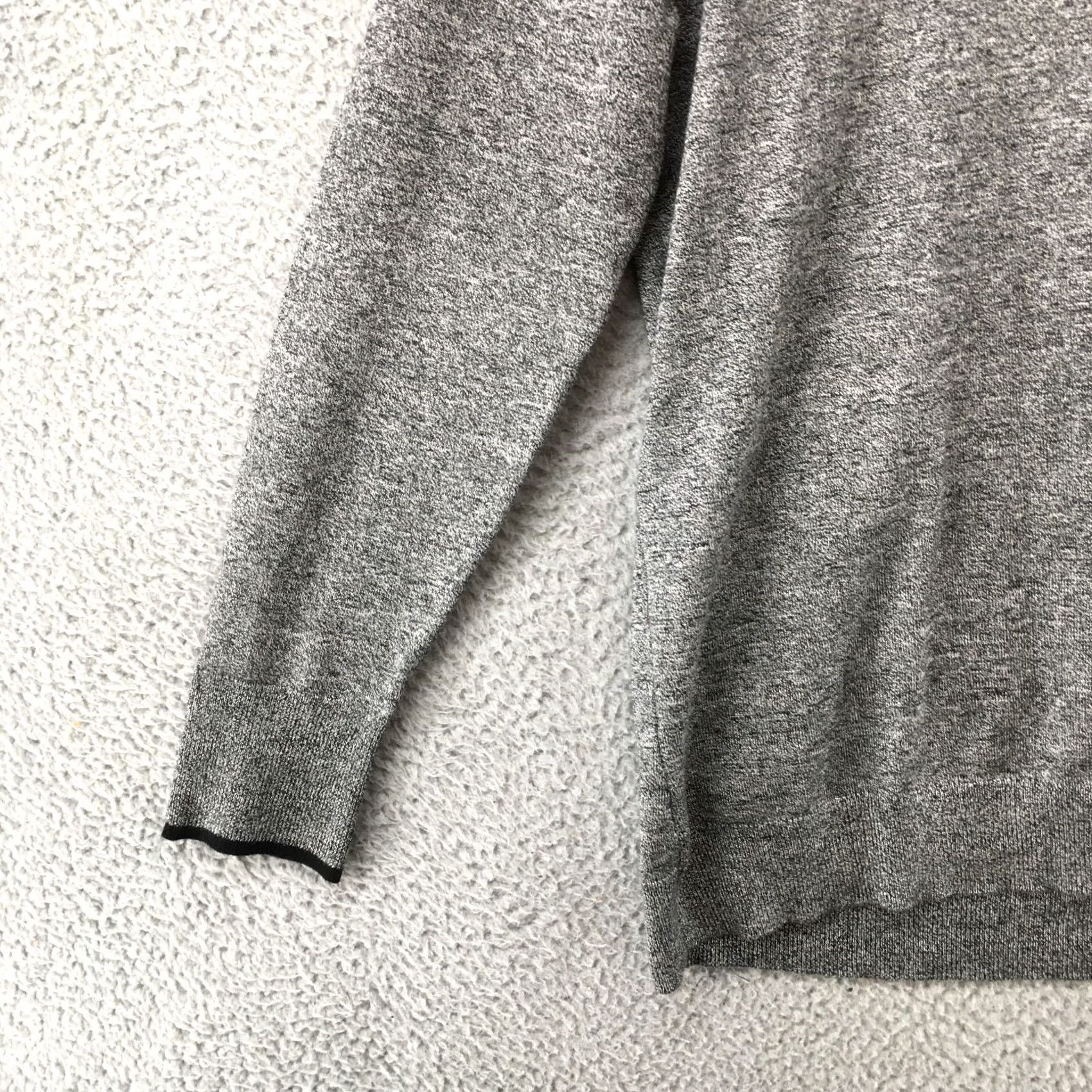 Calvin Klein Calvin Klein Cowl Neck Sweater Womens L Gray Solid Rayon Blend Long Sleeve Size L / US 10 / IT 46 - 3 Thumbnail