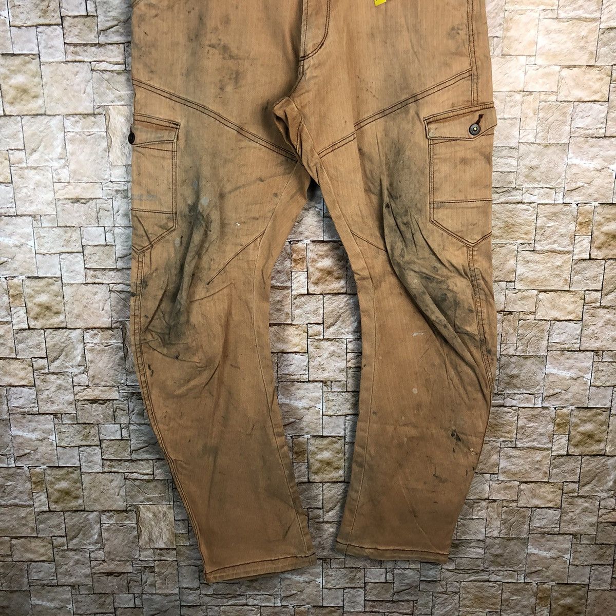 Japanese Brand Japanese Brand Brown Cargo Multipocket Pants #A624 Size US 32 / EU 48 - 3 Thumbnail