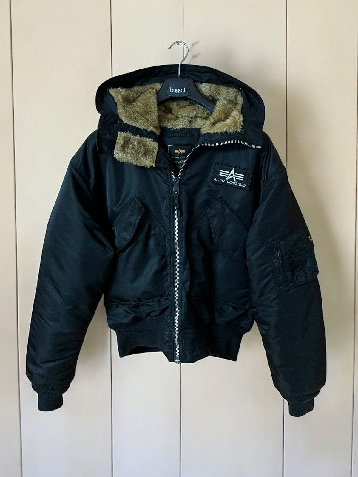 Alpha Industries × Vintage ALPHA INDUSTRIES HOODED FUR BOMBER CWU XL SIZE Y2k Size US XL / EU 56 / 4 - 1 Thumbnail