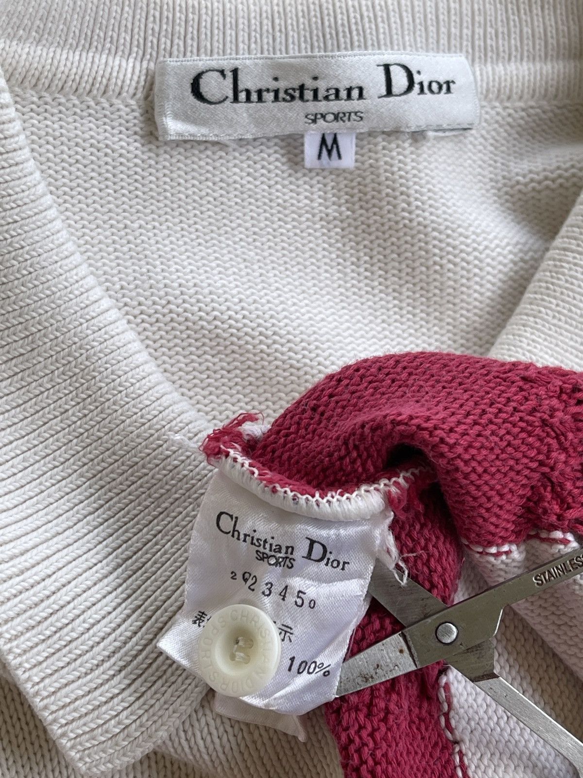 Christian Dior Monsieur C.Dior Cropped Top Jumper Cable Knit Size M / US 6-8 / IT 42-44 - 8 Thumbnail