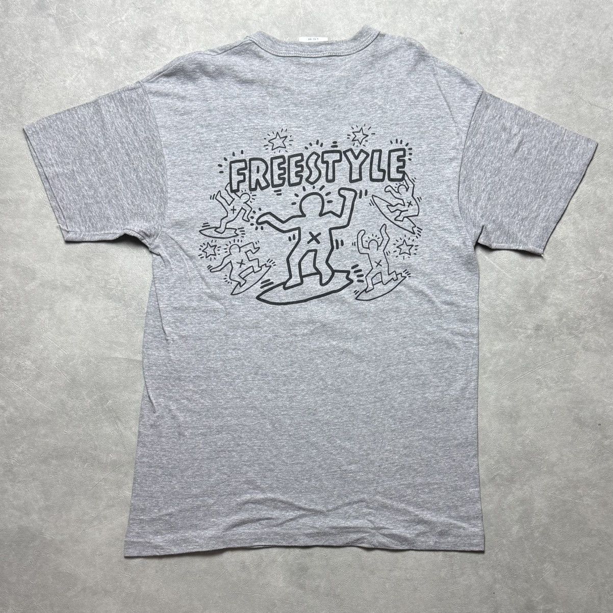 Keith Haring Vintage 80s Keith Haring Freestyle T Shirt Size US L / EU 52-54 / 3 - 2 Thumbnail