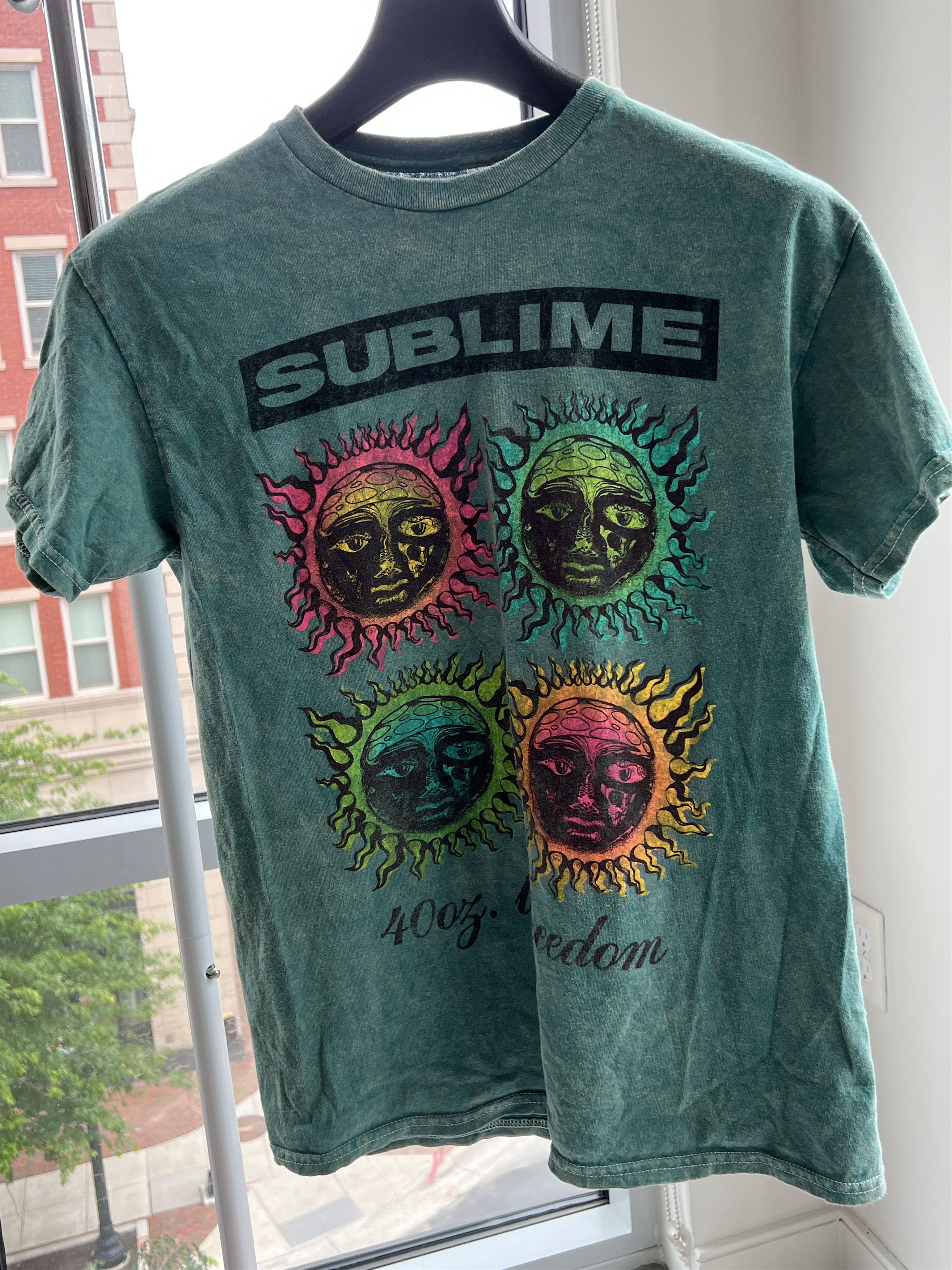 Sublime Sublime 40oz to Freedom Graphic Tee Teal Mineral Wash Sun Size M / US 6-8 / IT 42-44 - 1 Thumbnail