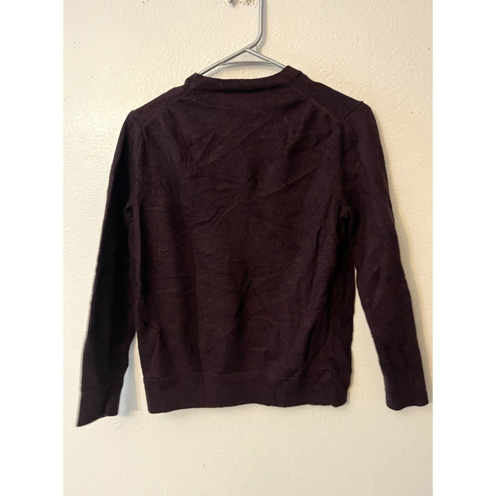 Banana Republic Banana Republic Baruffa Fine Italian Wool Sweater Men M Maroon Pullover Knit Regular Long Sleeve Round Neck Size US M / EU 48-50 / 2 - 2 Thumbnail