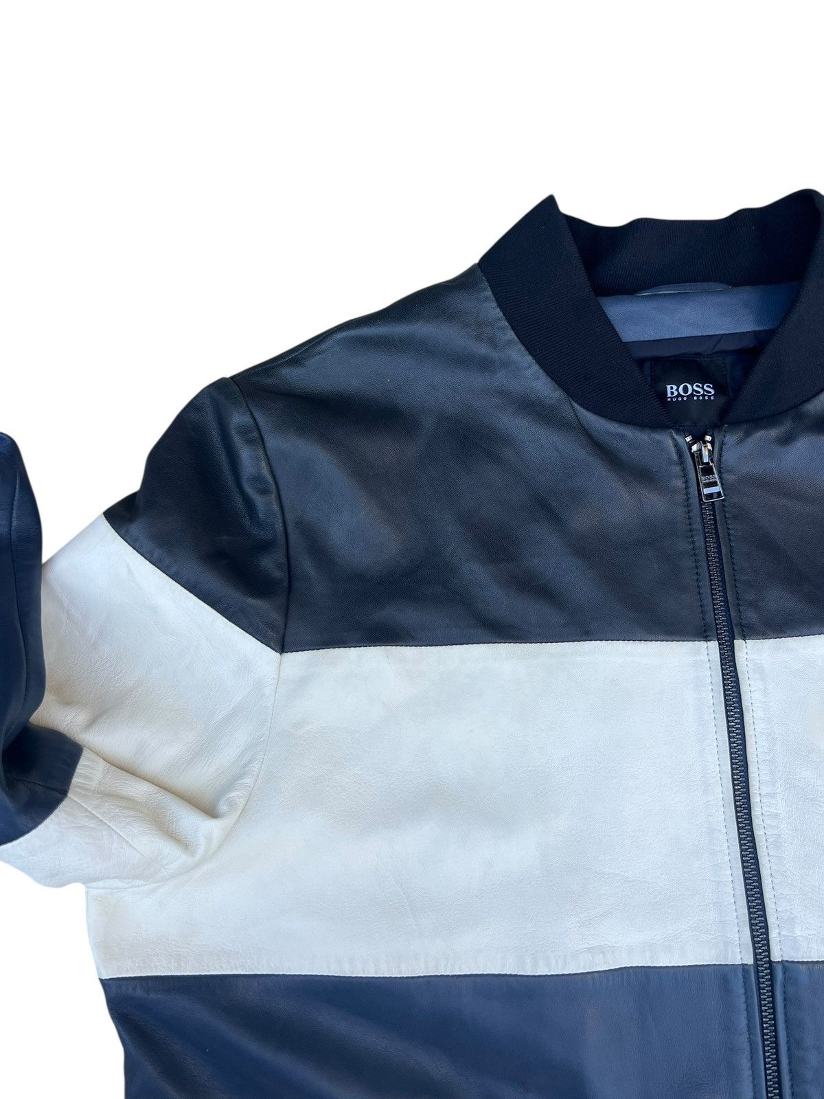 Hugo Boss Fall 2018 Hugo Boss Nappa Lamb Leather Bomber Jacket Size US L / EU 52-54 / 3 - 7 Thumbnail
