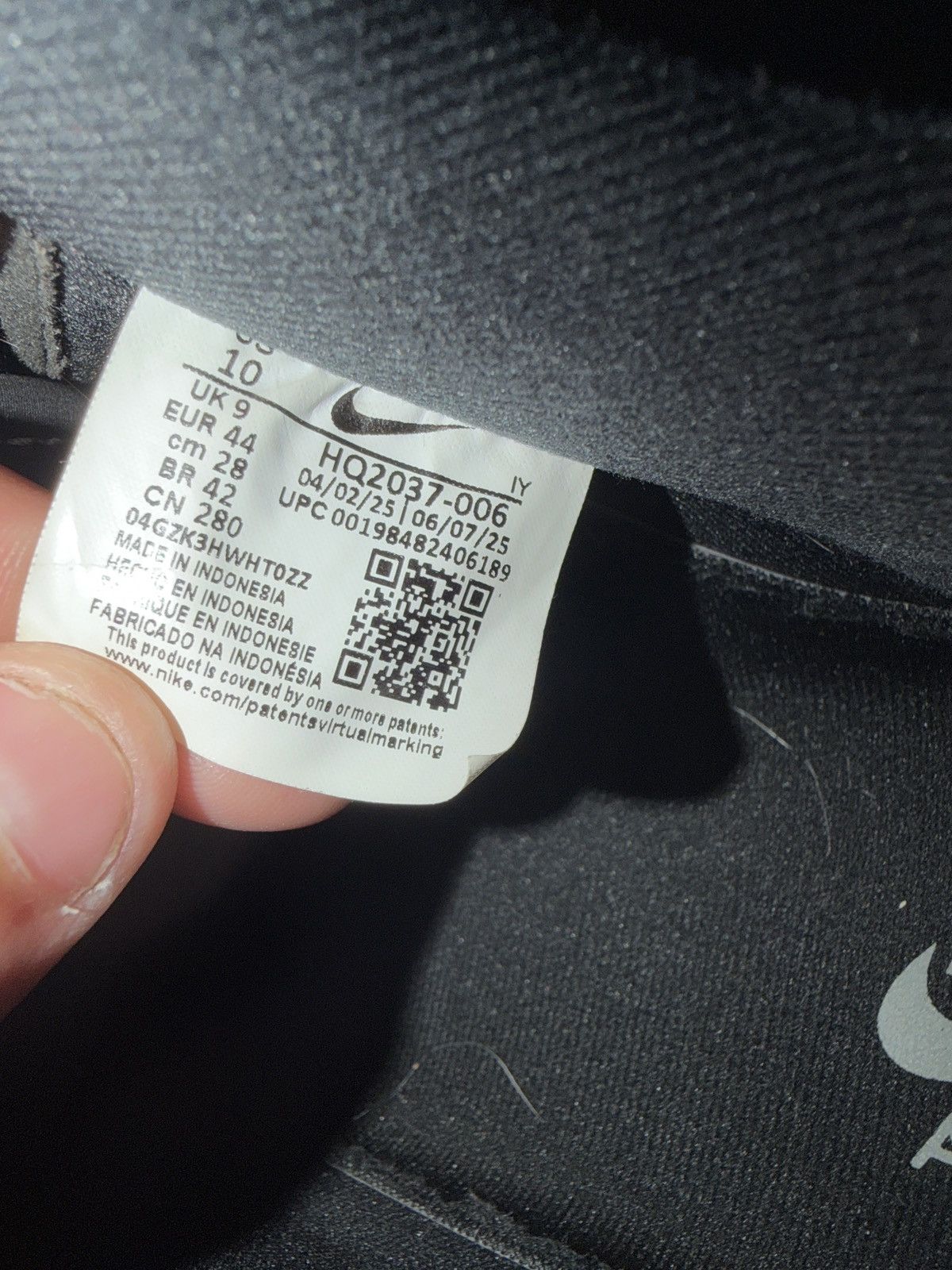 Nike Black airforce 07 Size US 10 / EU 43 - 1 Thumbnail