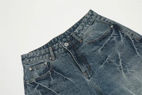 Japanese Brand Rumi Men's distressed loose casual punk washed denim shorts Size US 32 / EU 48 - 4 Thumbnail