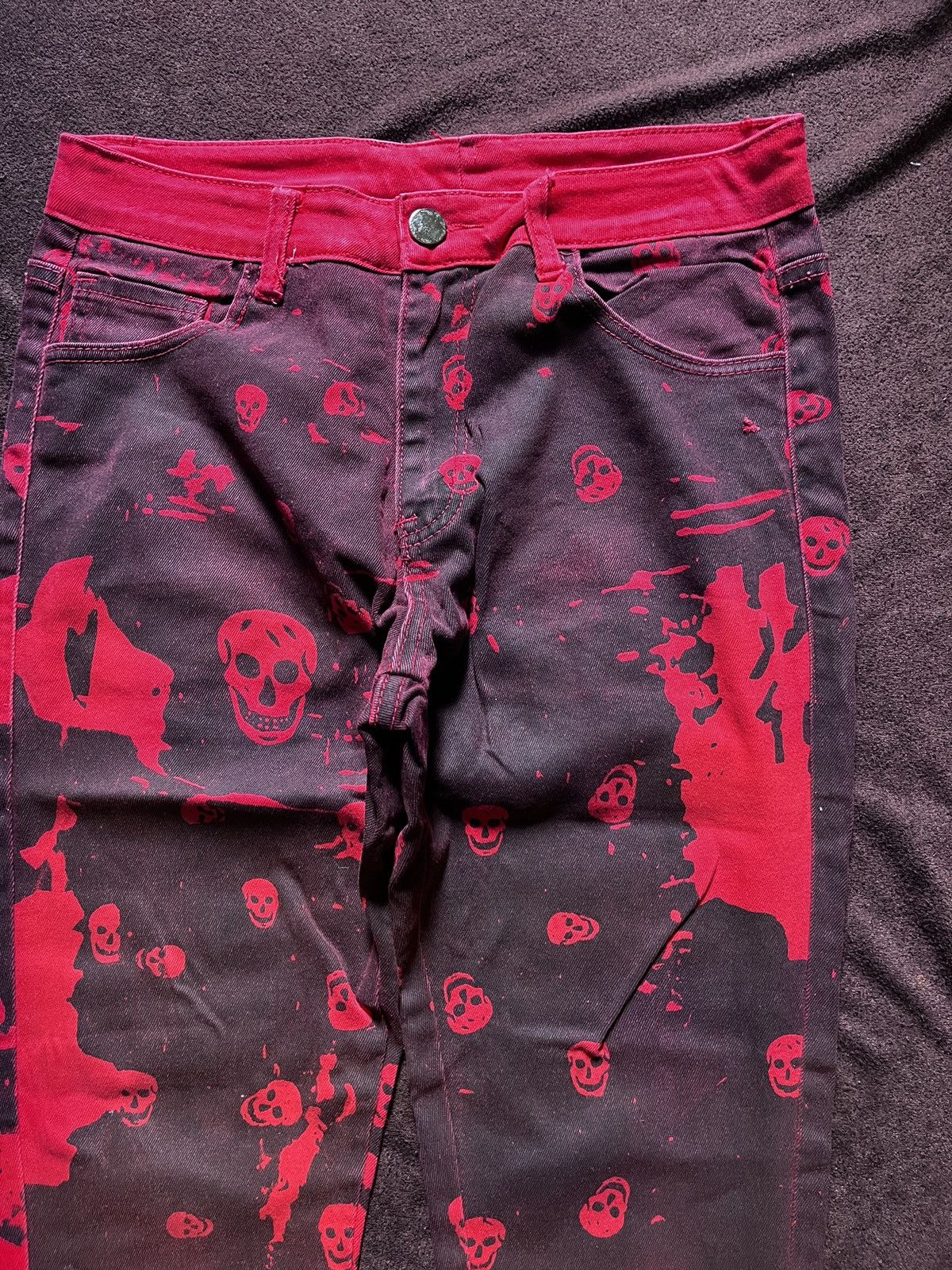 Japanese Brand Red Skulls Lgb Jeans Size US 30 / EU 46 - 3 Thumbnail
