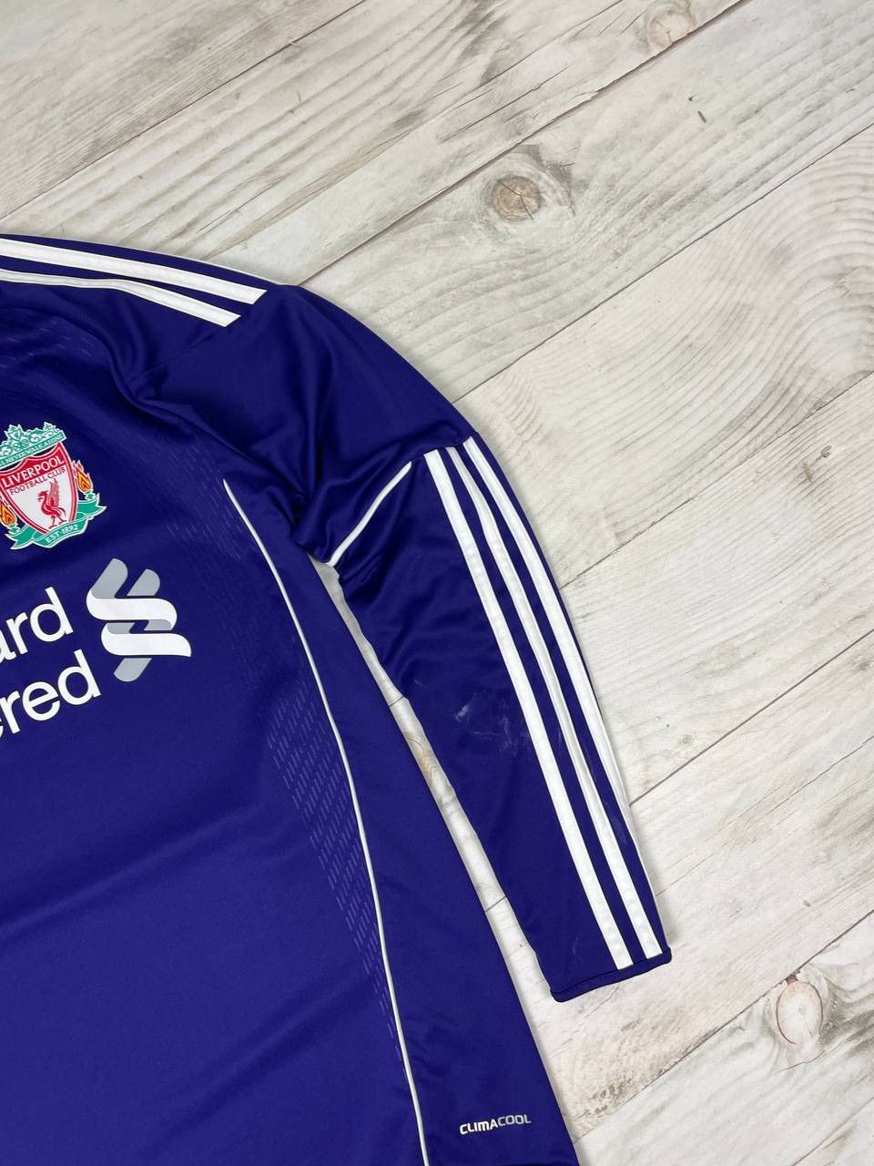 Adidas Liverpool 2010 2012 Goalkeeper Long Sleeve Shirt Jersey Size US S / EU 44-46 / 1 - 2 Thumbnail