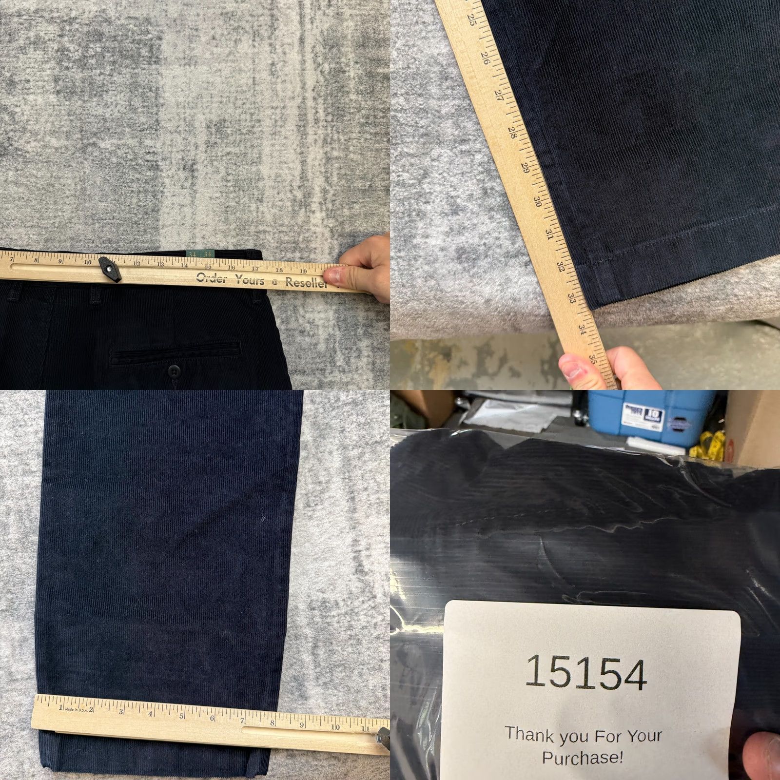 J.Crew J Crew Pants Mens 34x34 Navy Blue Corduroy Broken In Straight Trouser Preppy Ivy Size US 34 / EU 50 - 8 Thumbnail