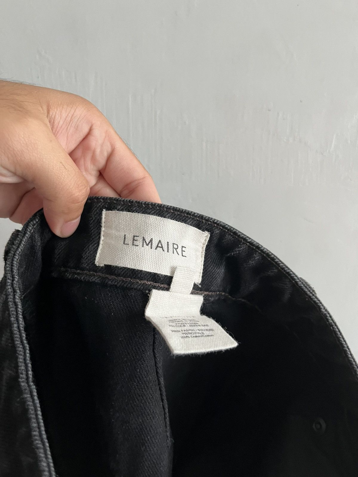 Lemaire LEMAIRE High Waisted Curved Pants - Black Size 24" / US 00 / IT 34 - 7 Thumbnail
