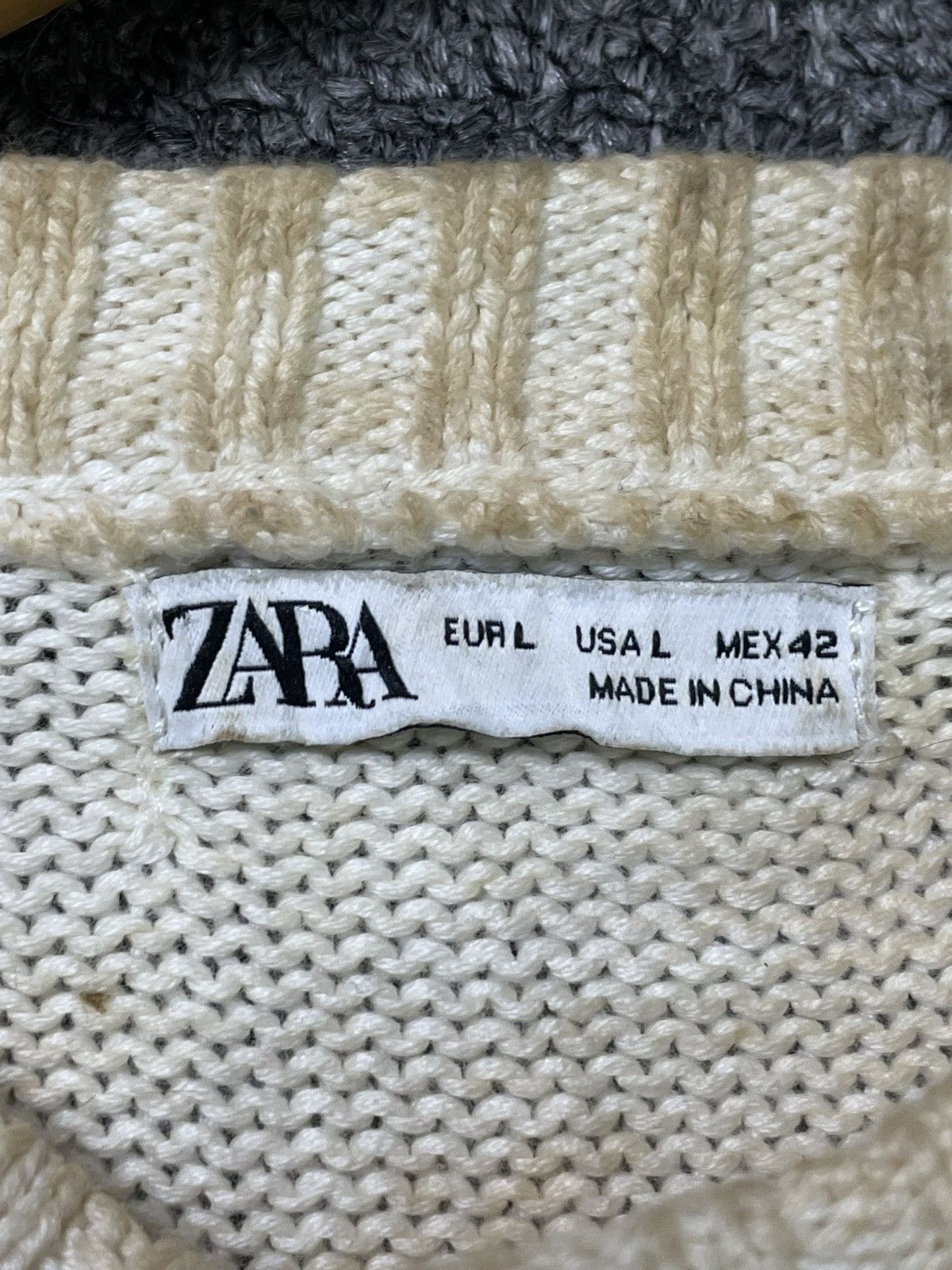 Designer × Vintage × Zara Zara x Vintage Wind Lake Knitted Sweater (43) Size US L / EU 52-54 / 3 - 7 Thumbnail