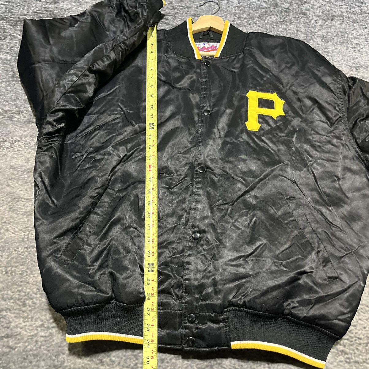 Starter VINTAGE 90s PITTSBURGH PIRATES MLB STARTER SATIN JACKET XL Size US XL / EU 56 / 4 - 13 Thumbnail