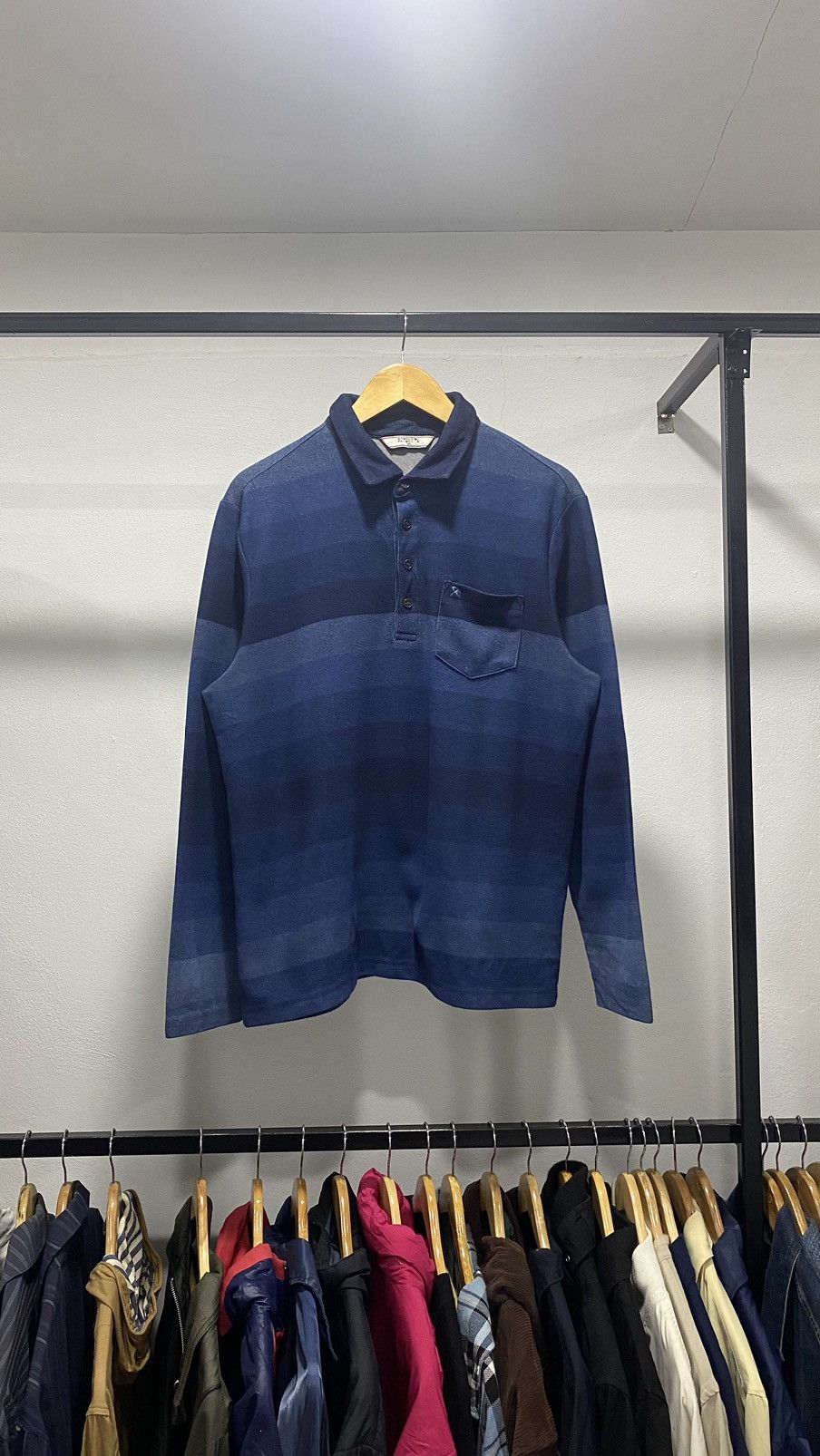 Designer × Japanese Brand Arnold Palmer Stripes Polo Rugby Size US L / EU 52-54 / 3 - 1 Thumbnail