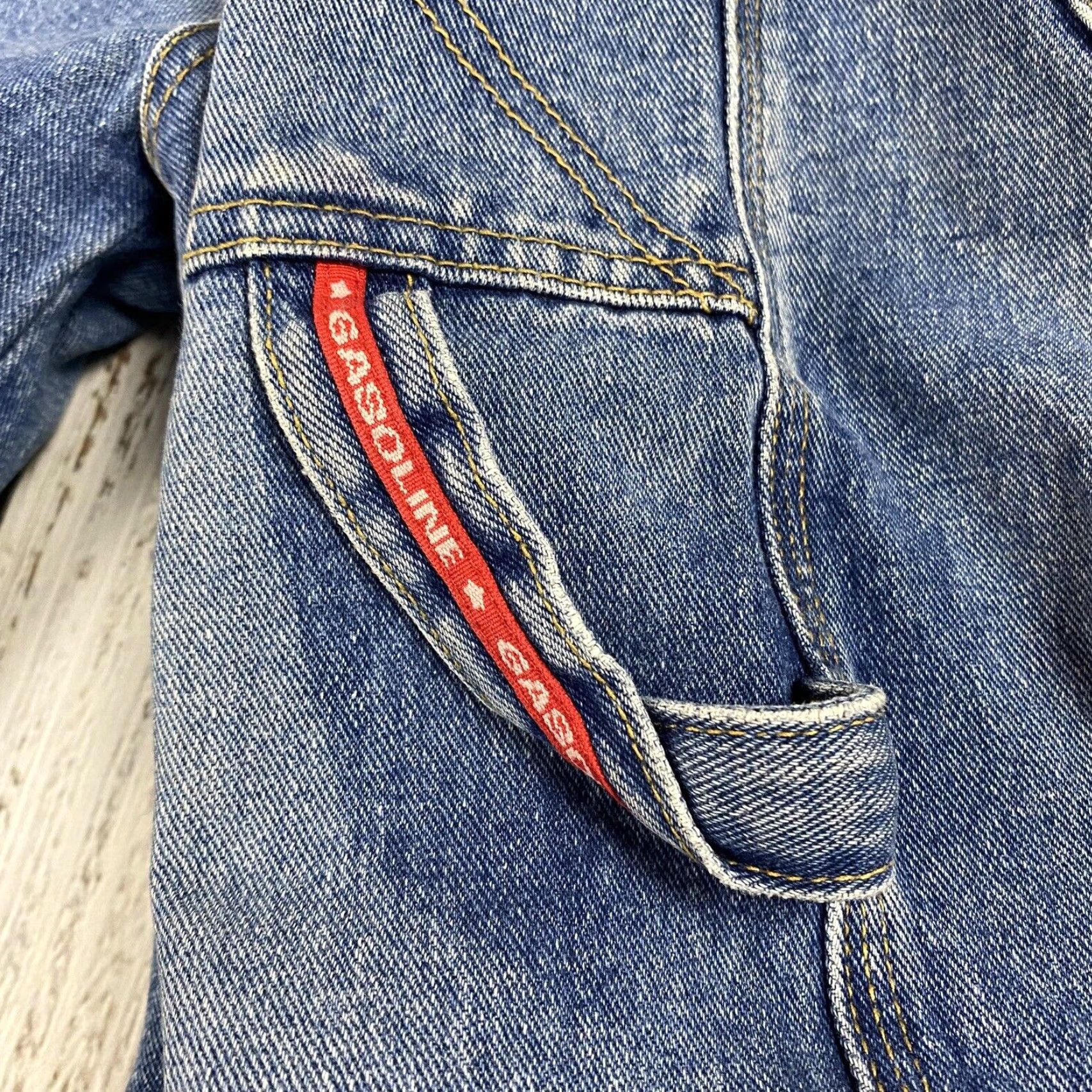 JNCO VINTAGE Gasoline Women Jeans Baggy Wide Leg 90s Denim Spring Summer Fall Winter Rave Cargo Pockets Size 28" / US 6 / IT 42 - 4 Thumbnail
