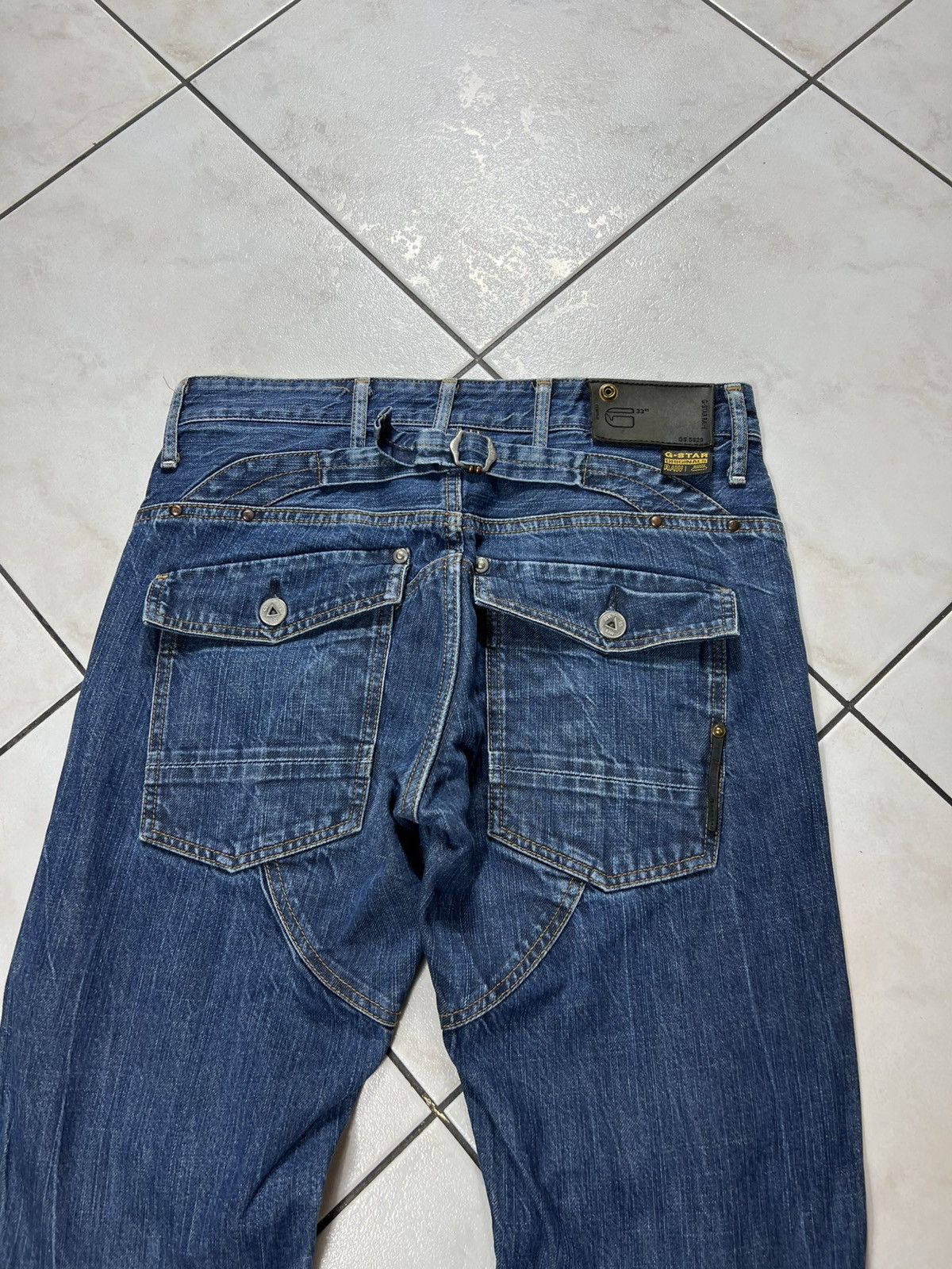 G-Star Vintage G-Star Raw y2k denim buckle back jeans elwood narrow Size US 32 / EU 48 - 10 Thumbnail