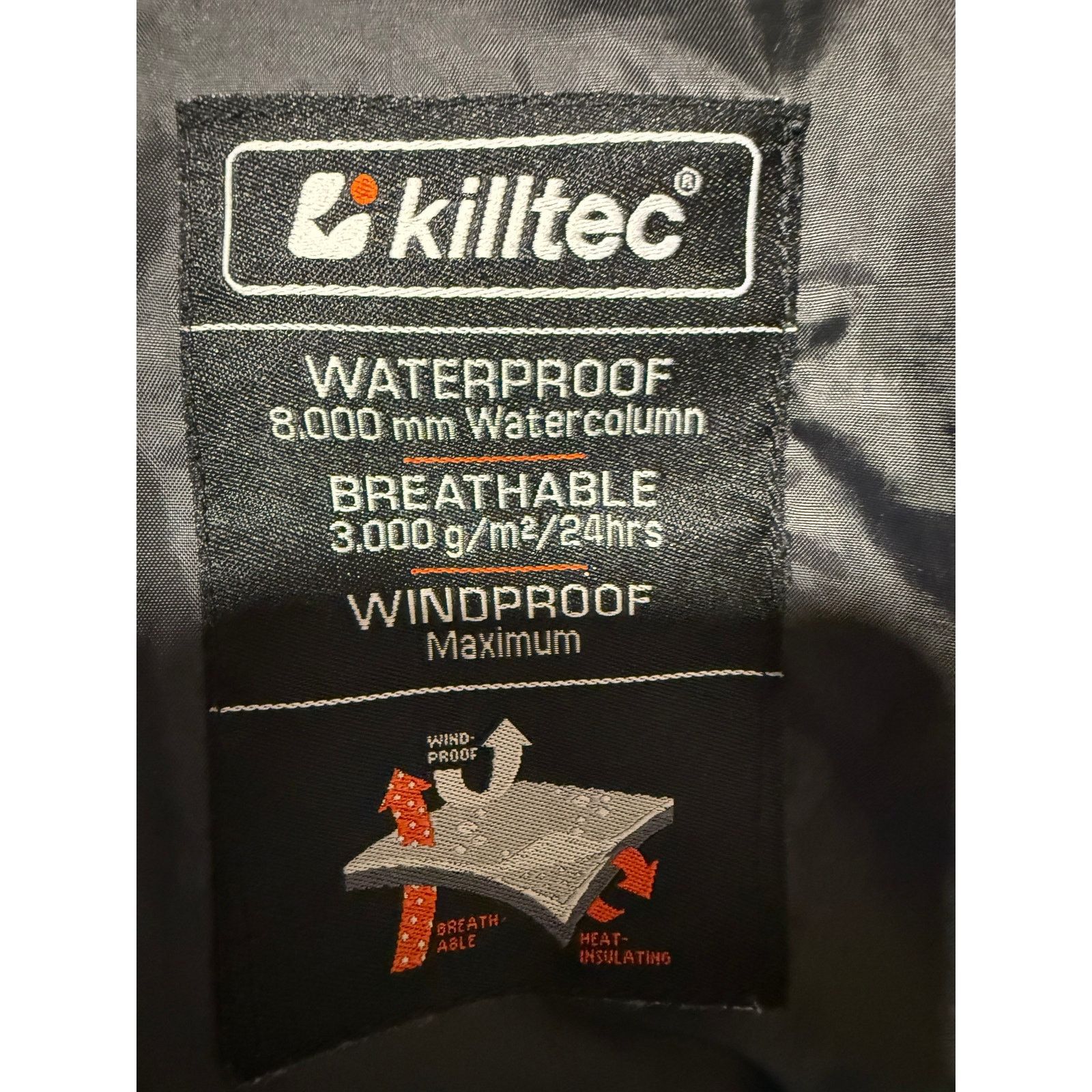 Vintage Killtec Blue Women's Ski Jacket Windproof, Waterpoof, Small Size S / US 4 / IT 40 - 6 Thumbnail
