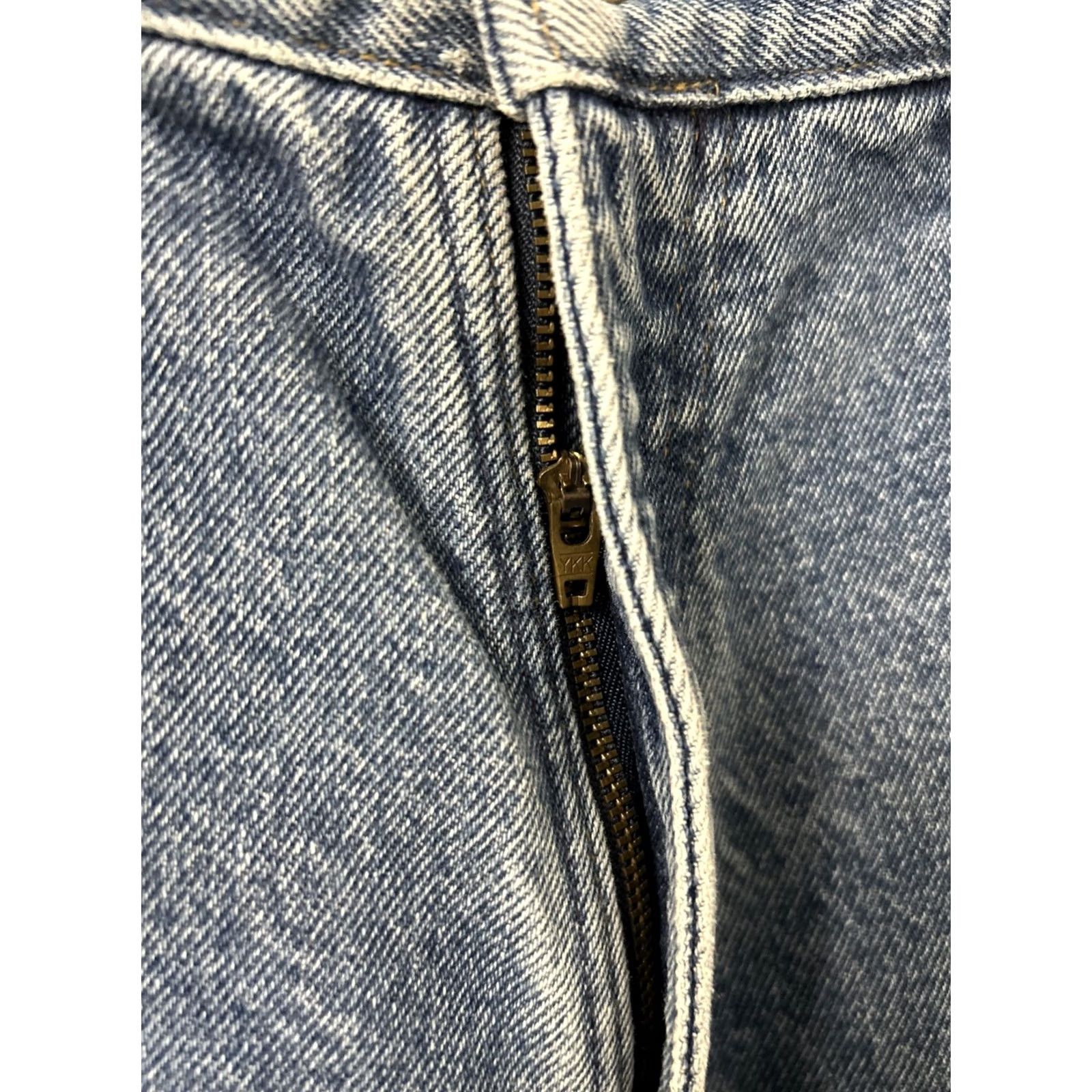 Vintage L.L. Bean Double L Jeans Mens 36x30 Blue Plaid Lined Denim Classic Fit Pockets YKK Front Flat Front Regular Pants Men Size US 36 / EU 52 - 5 Thumbnail