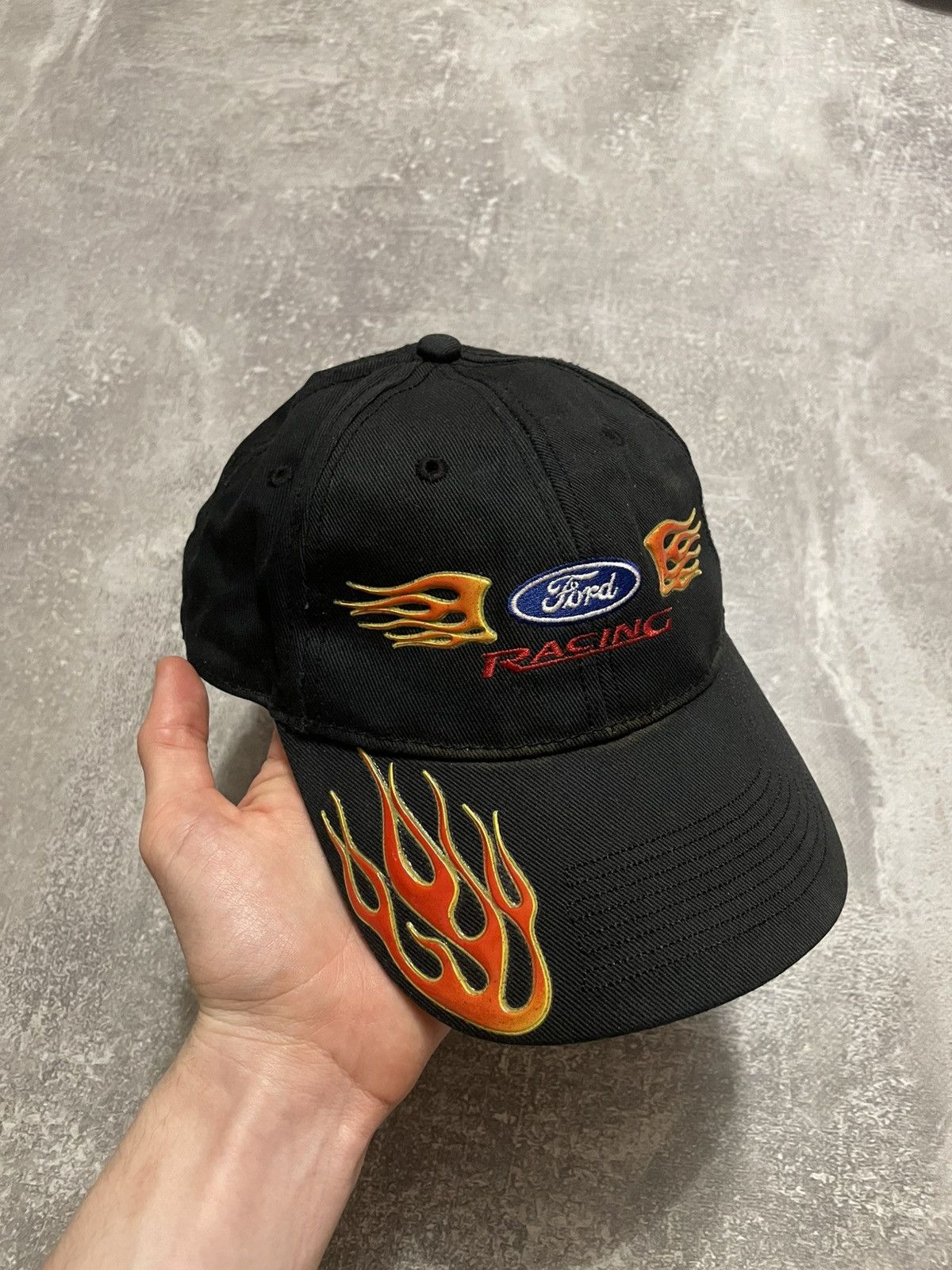 Ford × NASCAR Vintage Ford Racing Nascar Flame Cap Hat Size ONE SIZE - 1 Thumbnail