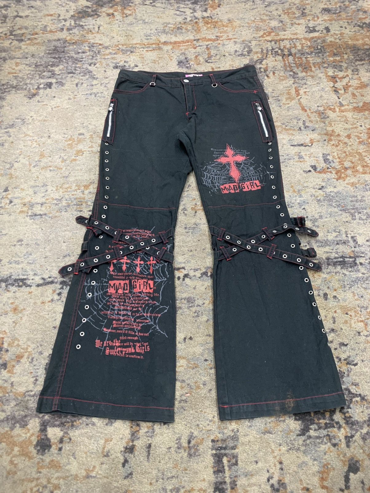 Japanese Brand × Le Grande Bleu (L.G.B.) 😈 BINDING OFFER 😈Japanese Bondage Mad punk gothic spider Size US 30 / EU 46 - 6 Thumbnail