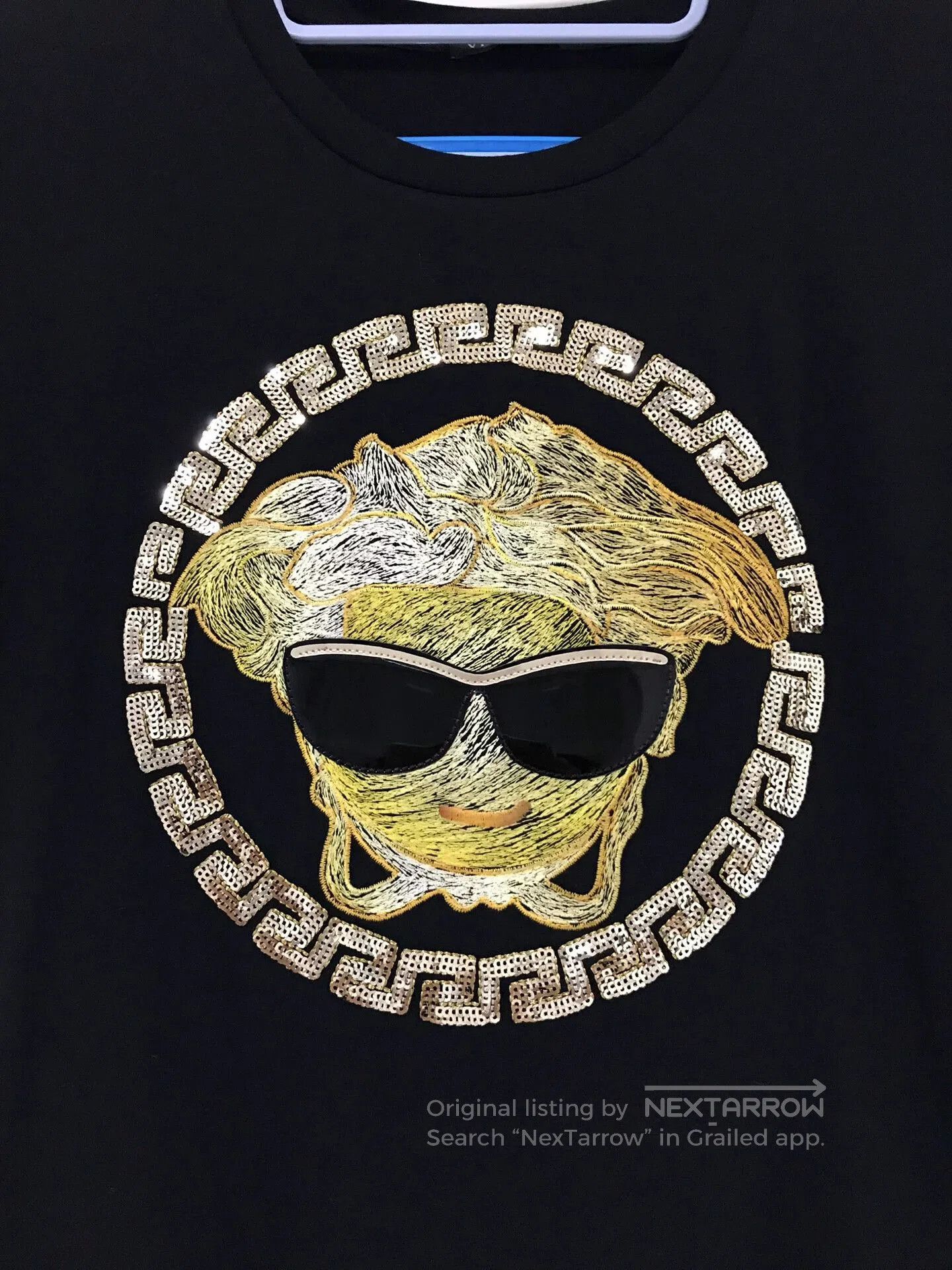 Versace VERSACE Medusa Print Black T-Shirt. Size US M / EU 48-50 / 2 - 2 Thumbnail